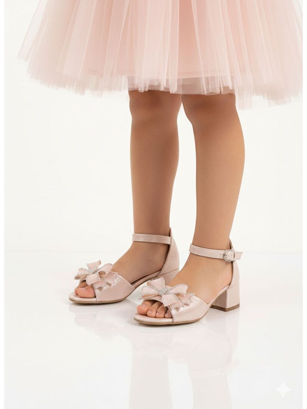 Bej KIZ ÇOCUK ABİYE AYAKKABI