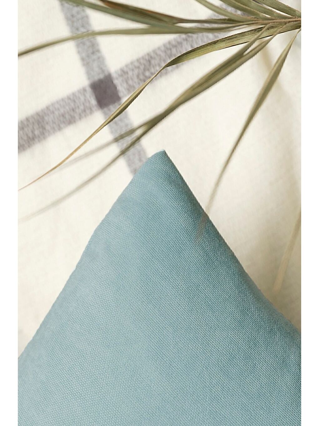 Panoroma Süet Dokulu Düz Punch (Panç) İçin Uygun Turkuaz 30x50 Dekoratif Kırlent Kılıfı-2