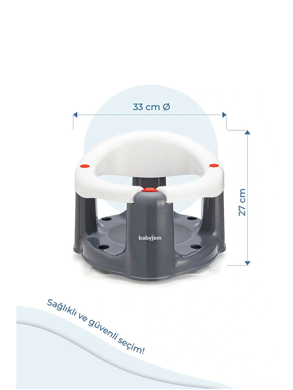 Önden Açılır Banyo & Mama Oturağı Beyaz-7