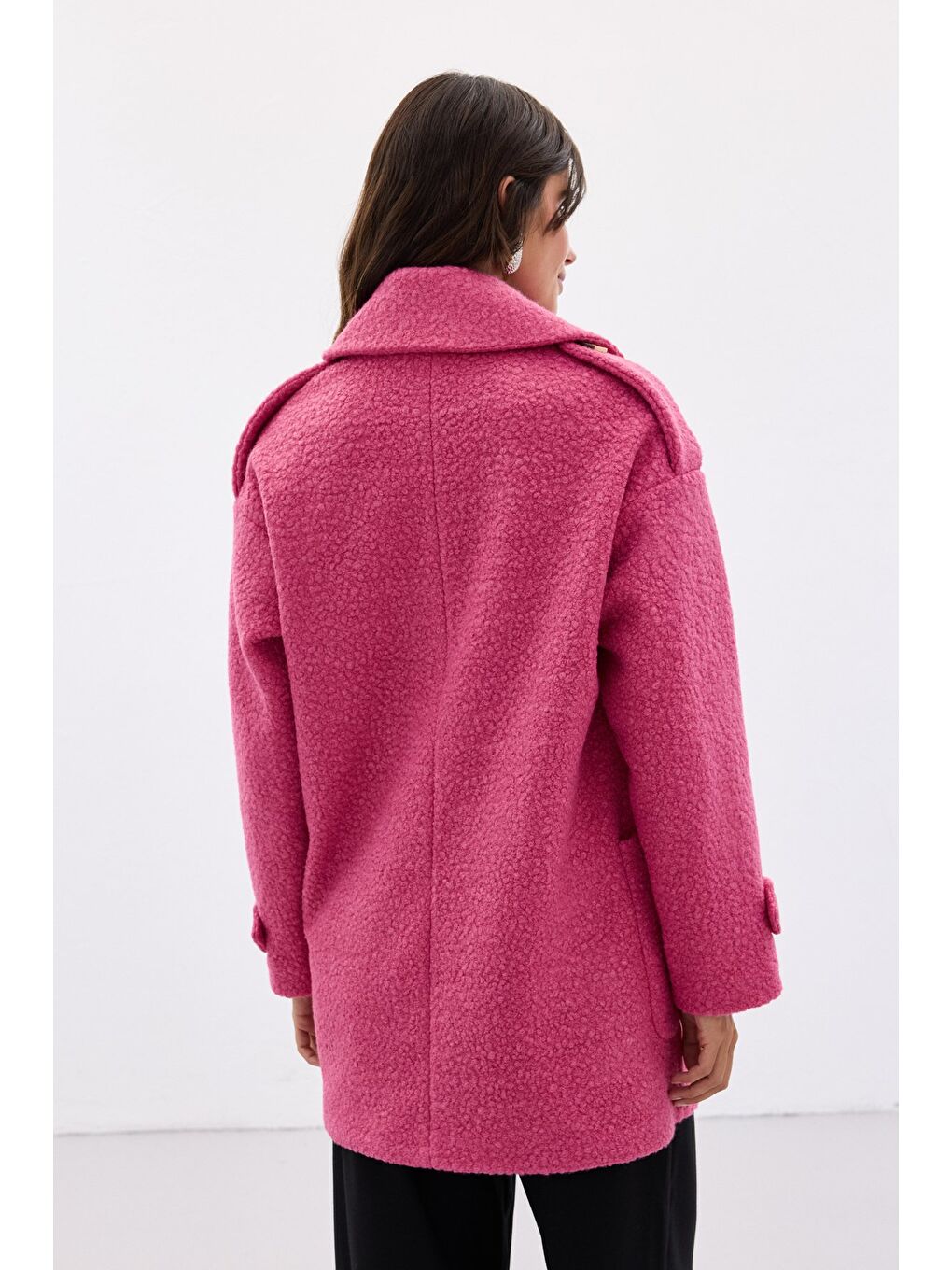 Buklet Kısa Kaban - Fuşya-7