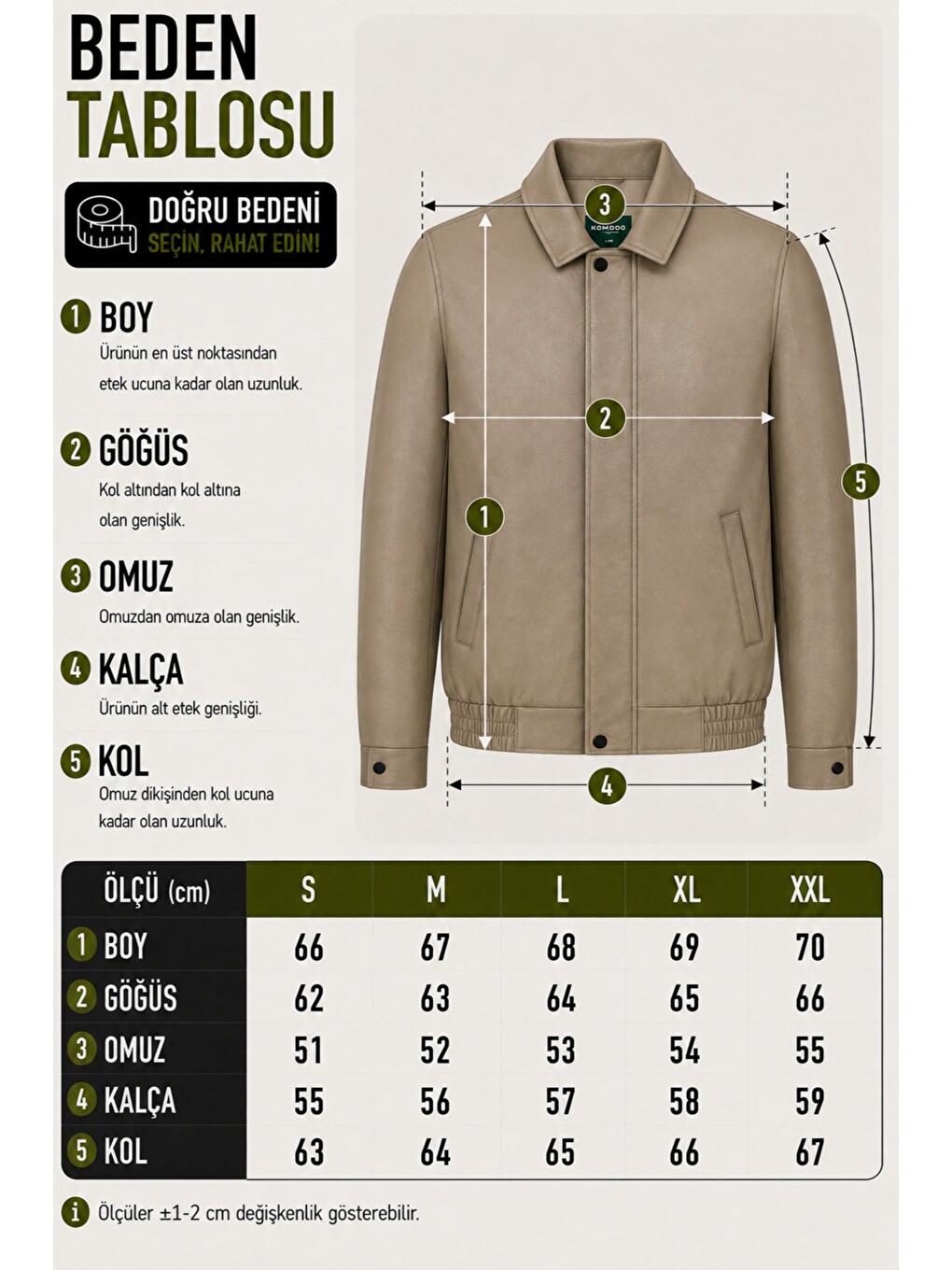 Bej Kışlık Dolumlu İçi Kürklü Oversize Suni Deri Mont Kmd_50502-6