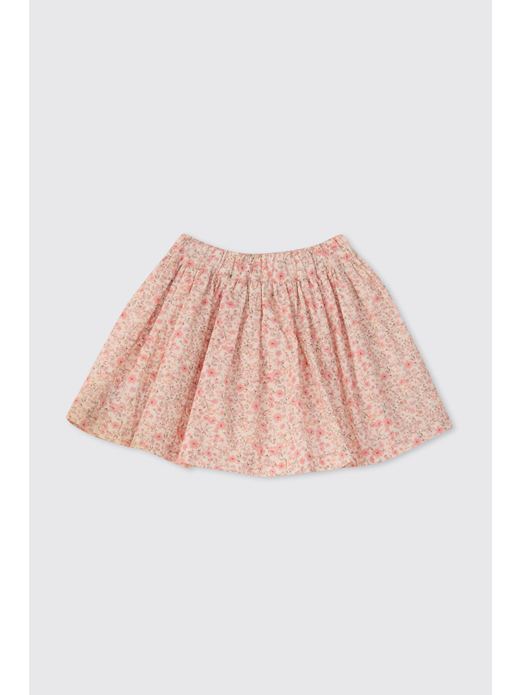 Kız Bebek Çiçek Desenli Ekru Etek