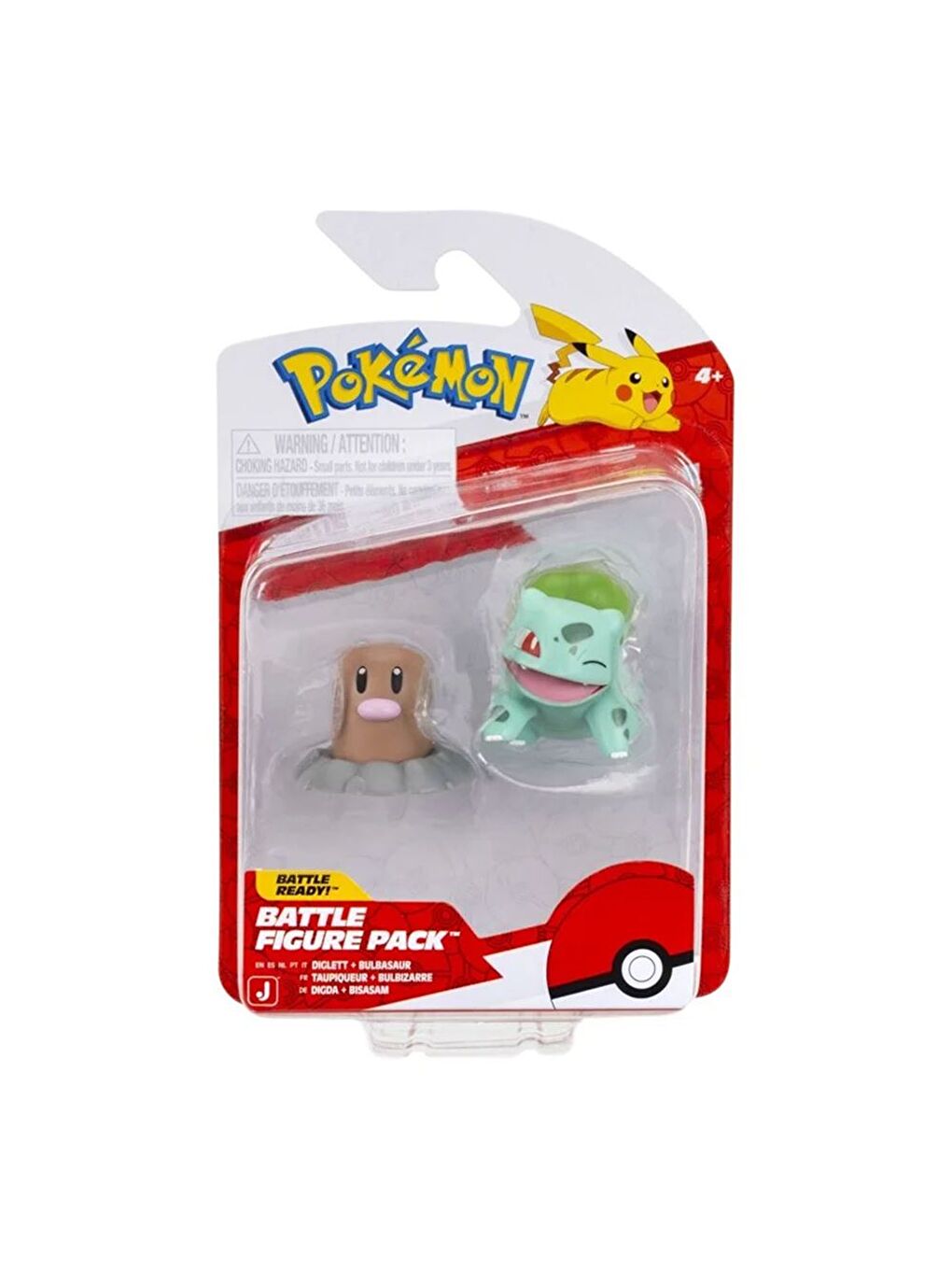 Battle Figürler PKW4061 - Diglett ve Bulbasaur-1