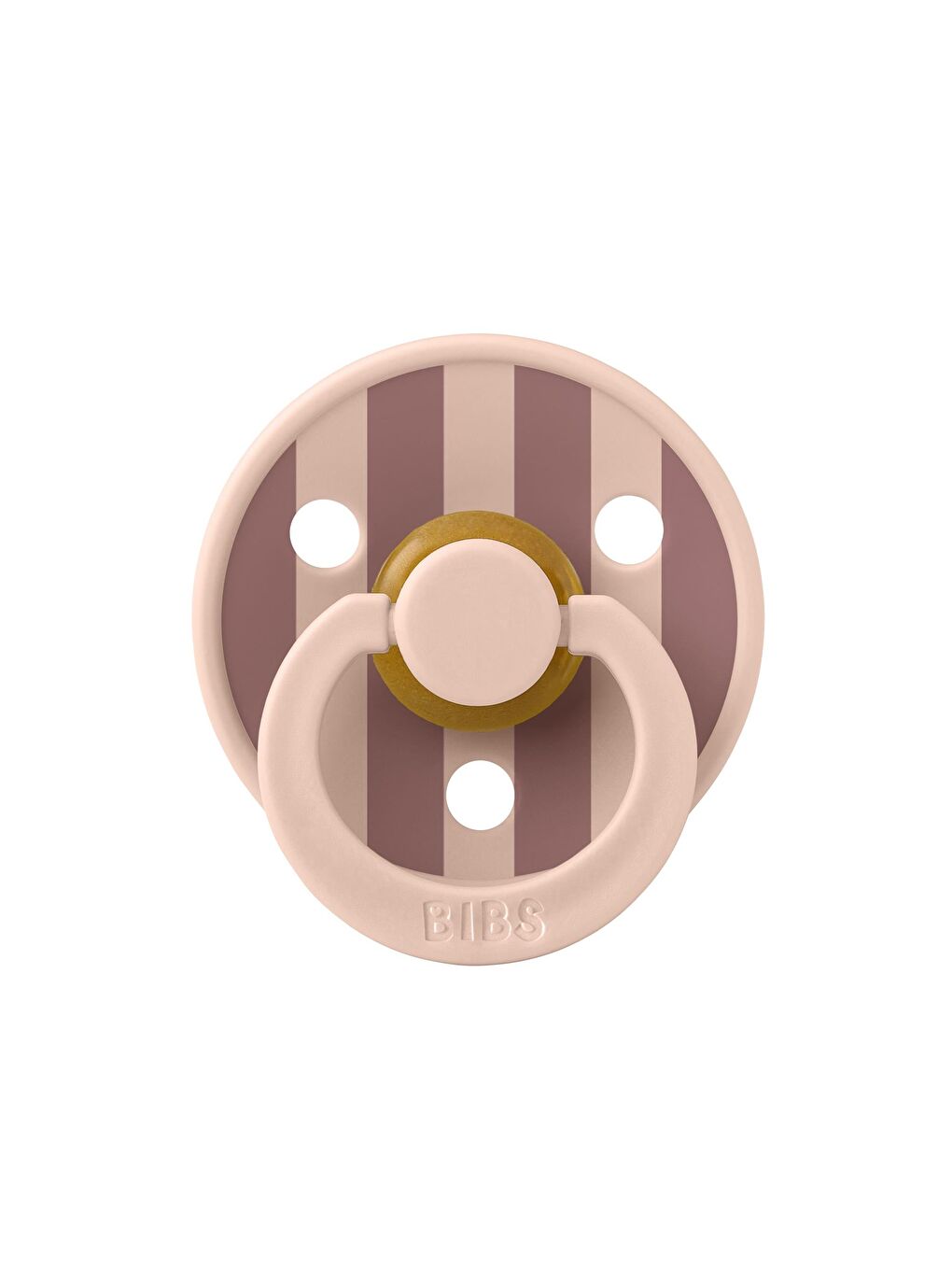 Bibs Studio Colour Block Kauçuk Emzik - Blush/Wood-0-6 Ay - 2