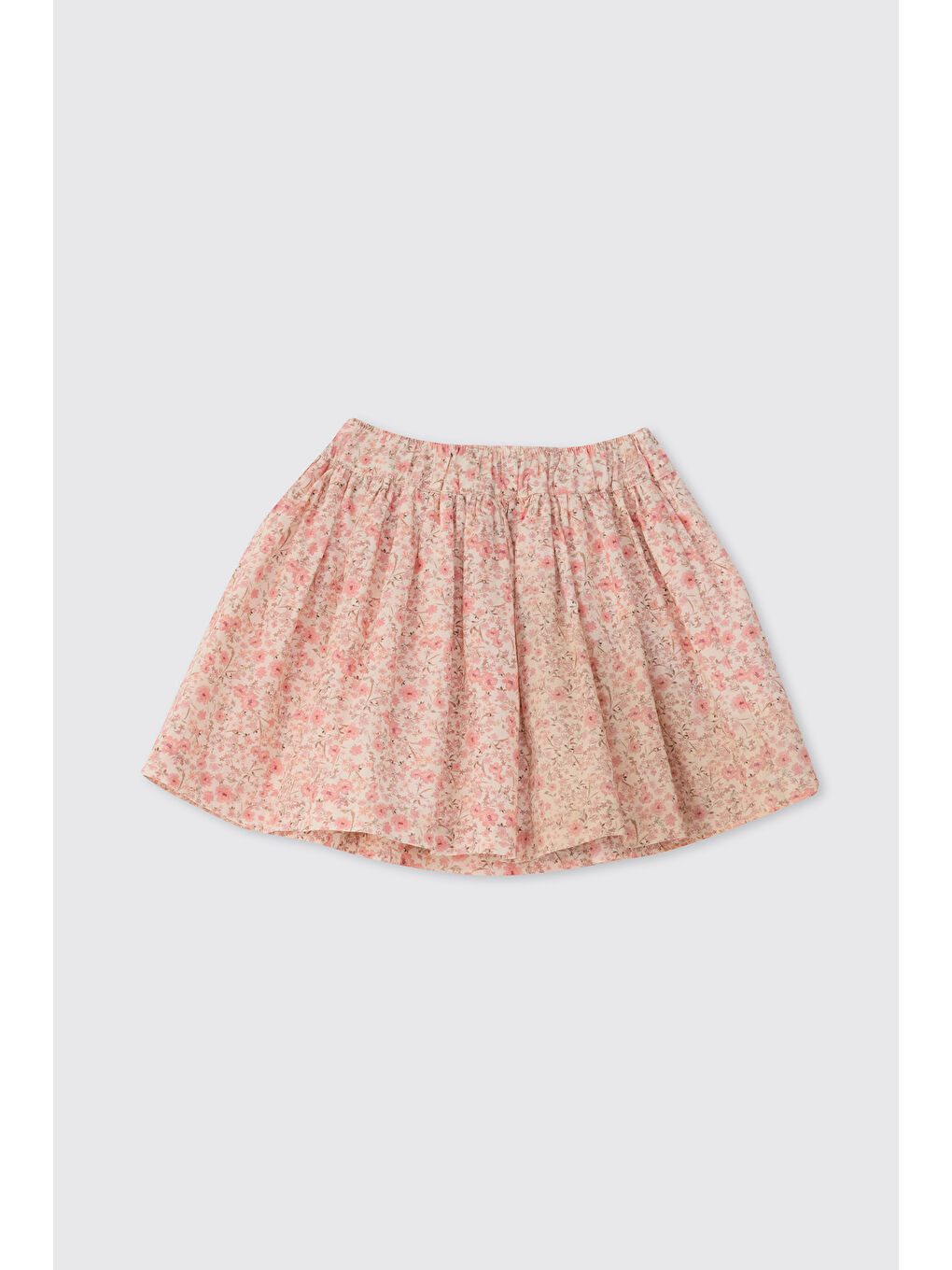 Kız Bebek Çiçek Desenli Ekru Etek-1