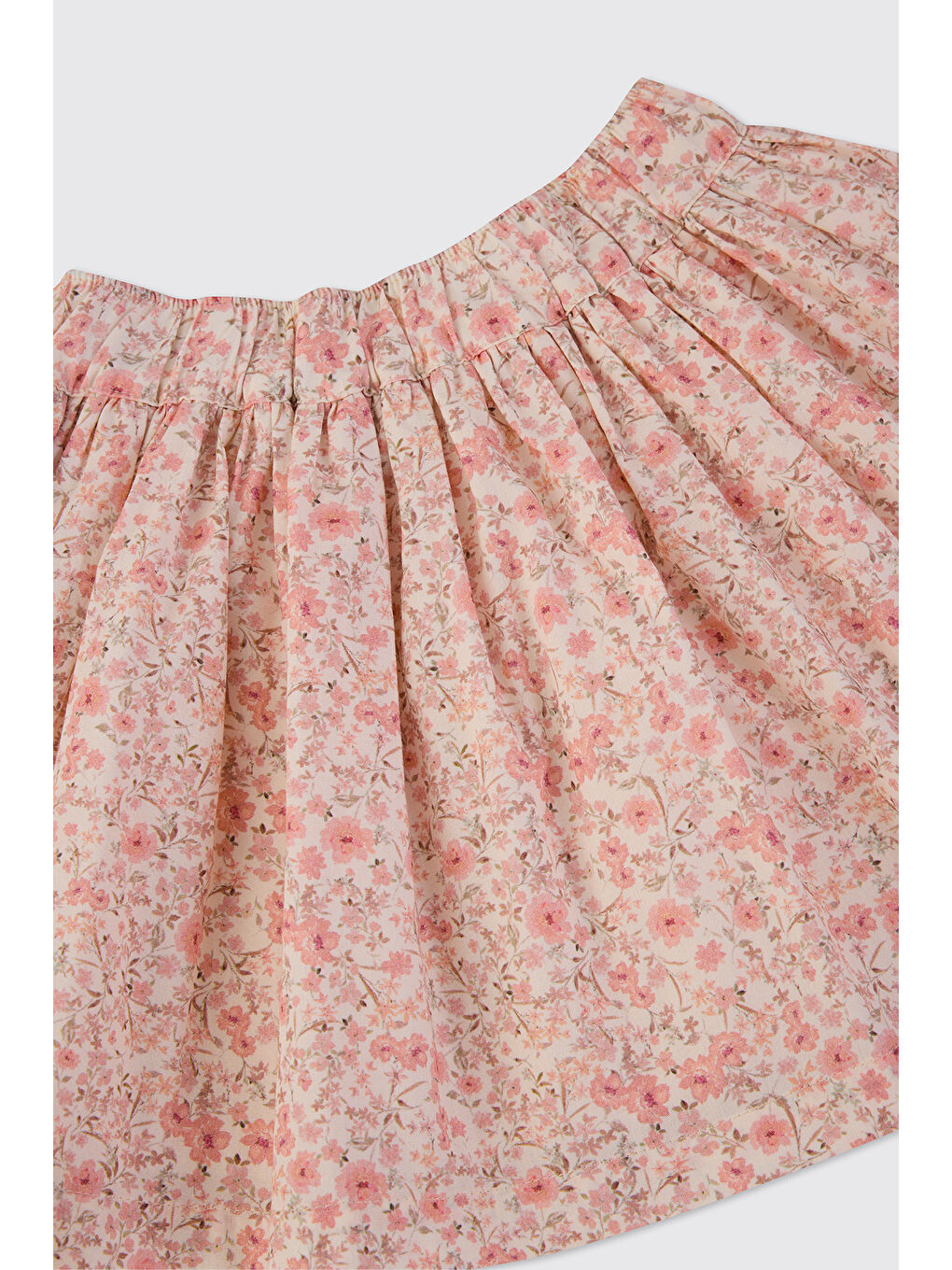 Kız Bebek Çiçek Desenli Ekru Etek-2