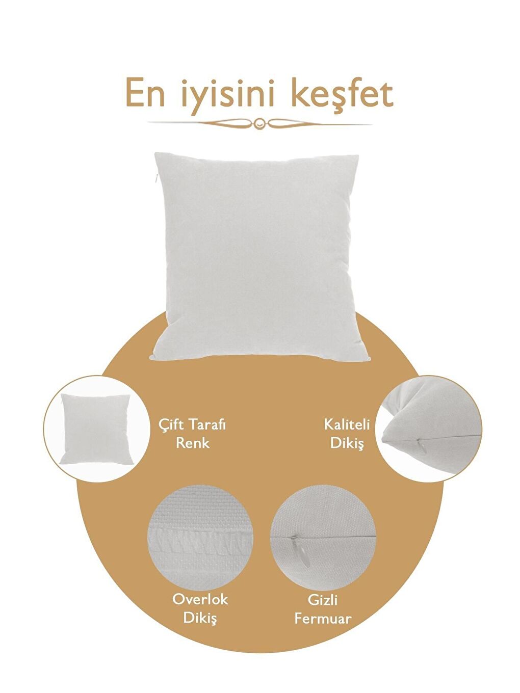 Panoroma Süet Dokulu Düz Punch (Panç) İçin Uygun Açık Gri 30x50 Dekoratif Kırlent Kılıfı-6