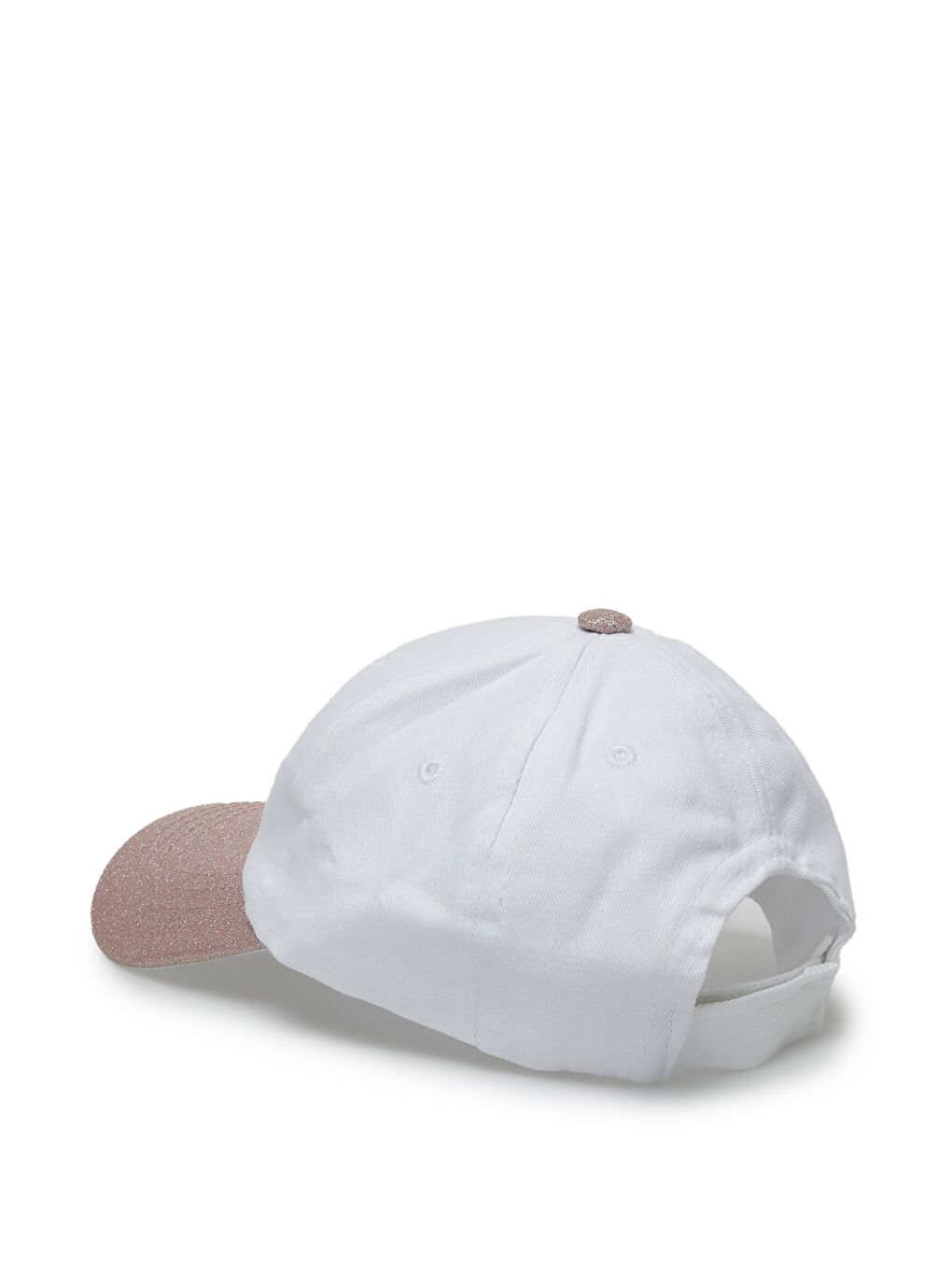 Glitter Beyaz Kız Çocuk Kep Şapka-1