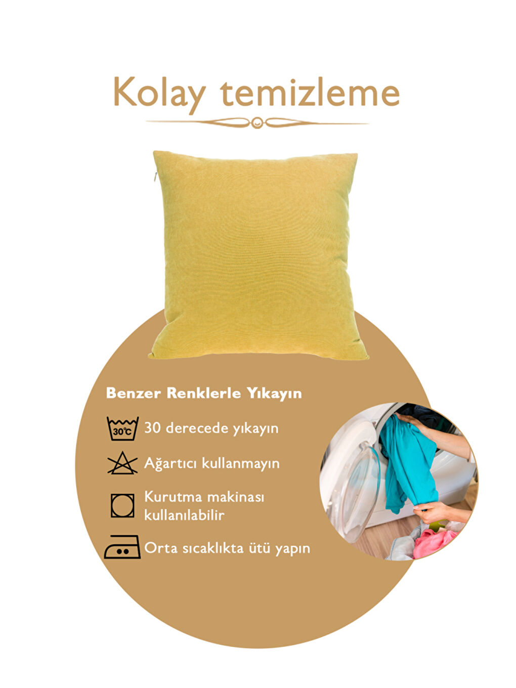 Panoroma Süet Dokulu Düz Punch (Panç) İçin Uygun Yağ Yeşili 30X50 Dekoratif Kırlent Kılıfı-2