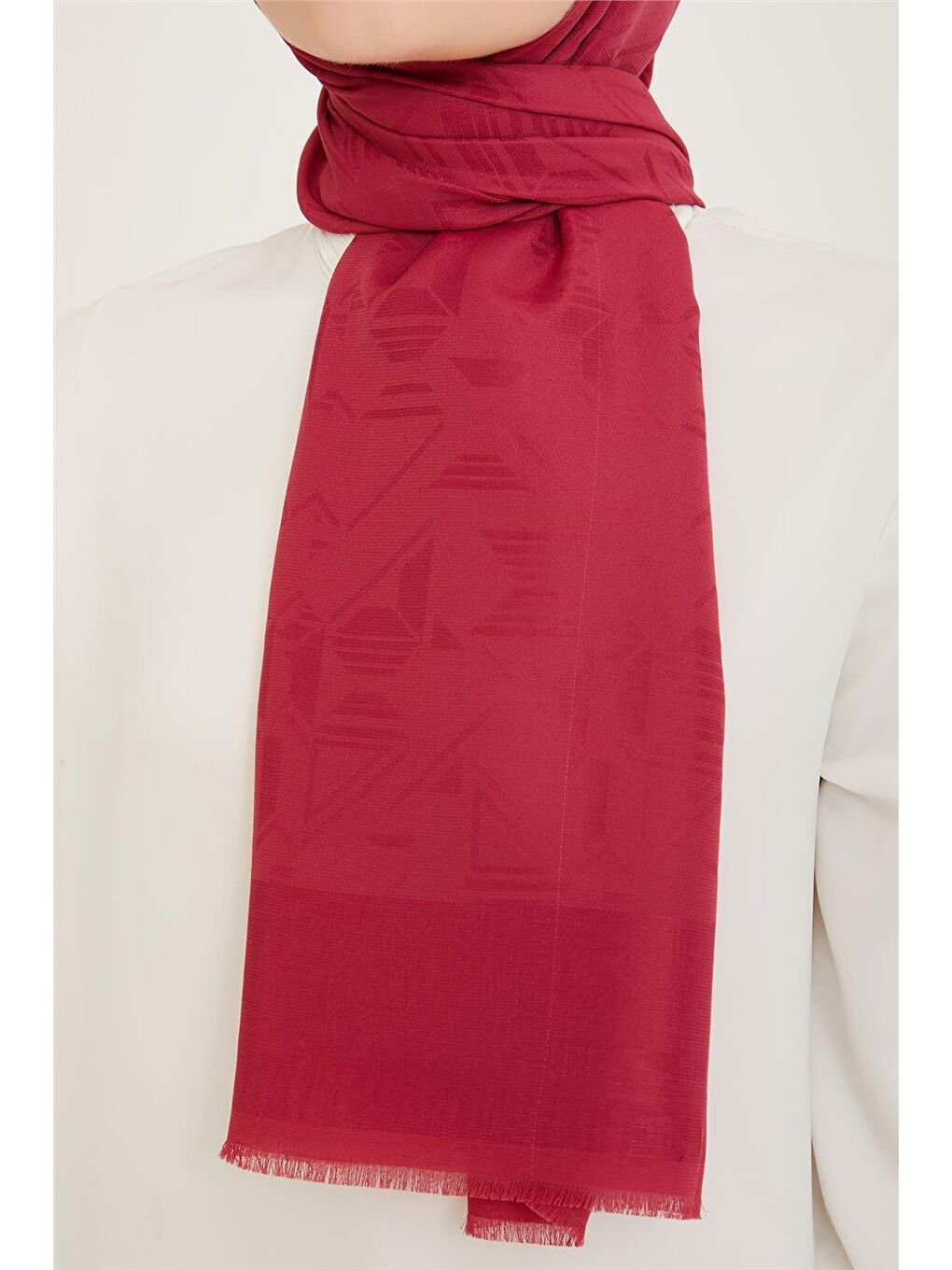 Pembe Trend Pera Şal 2 4874-1