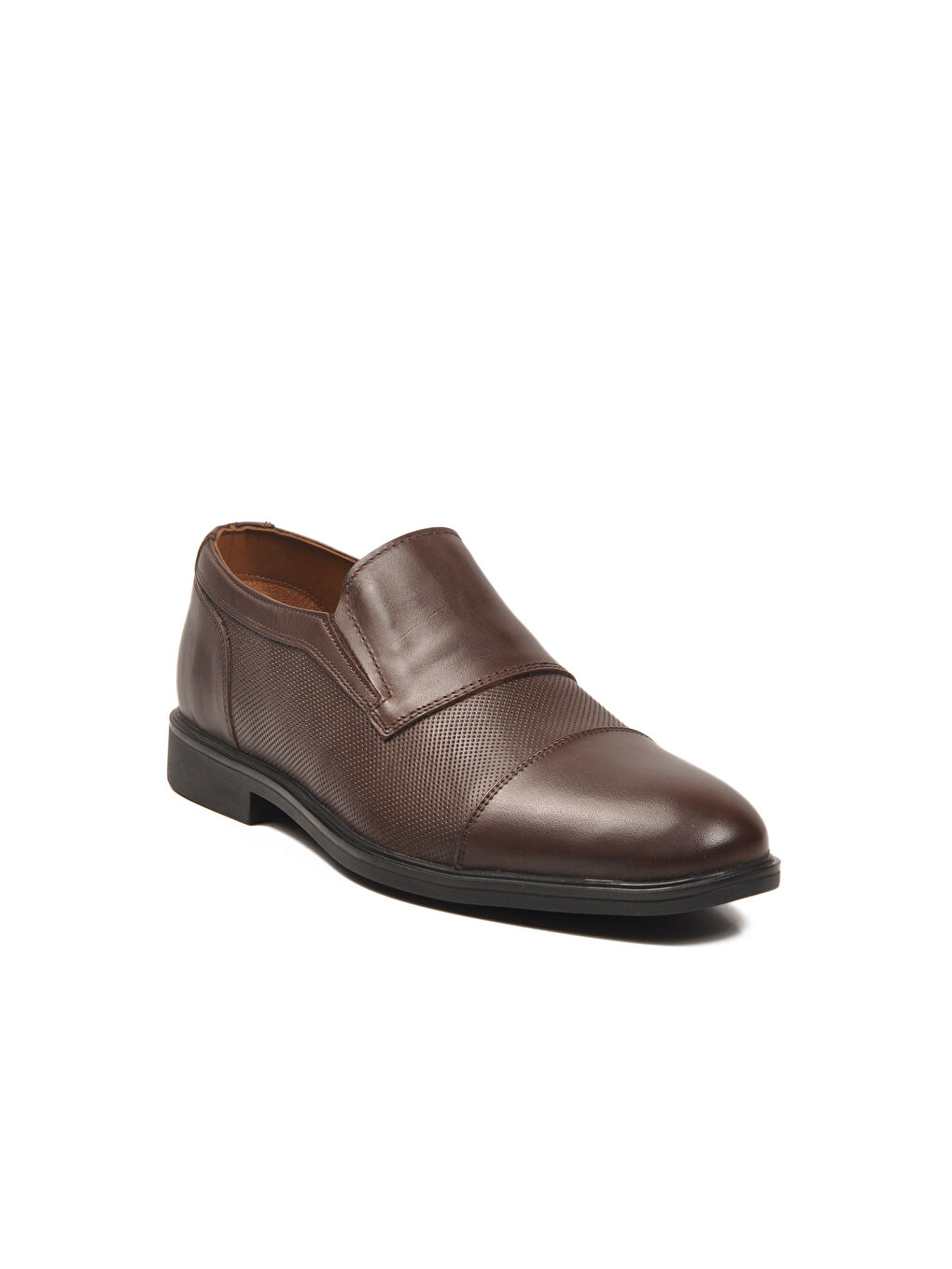 Kahverengi Kahve Hakiki Deri Erkek Klasik Ayakkabı 1928 M-2