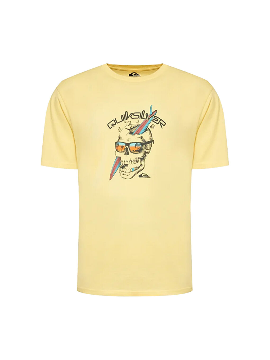 One Last Surf Erkek Sarı Tişört-1