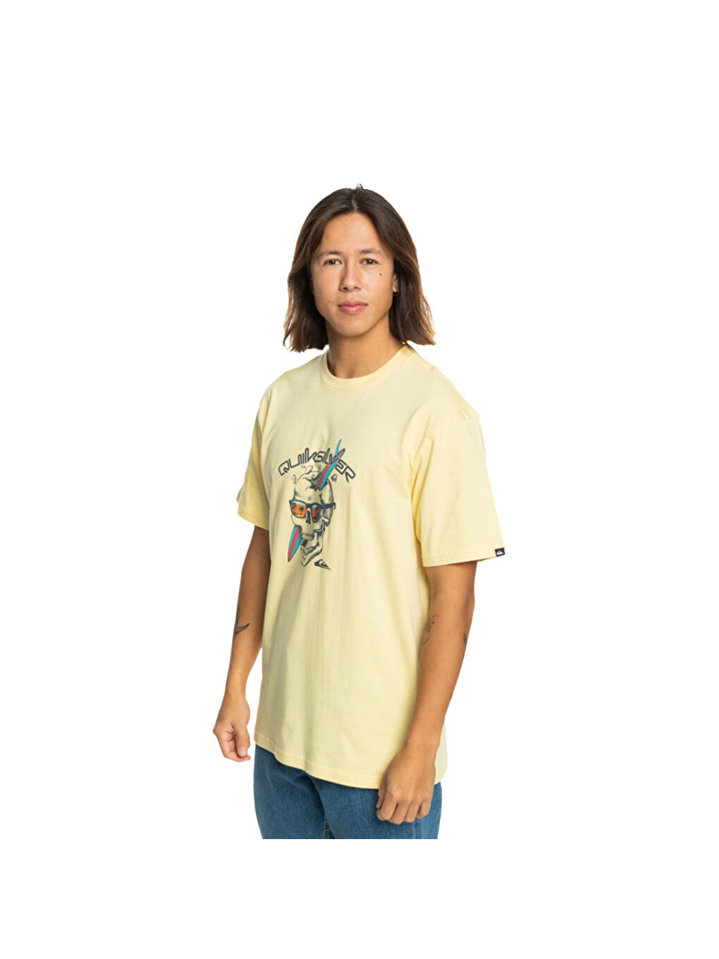 One Last Surf Erkek Sarı Tişört-2