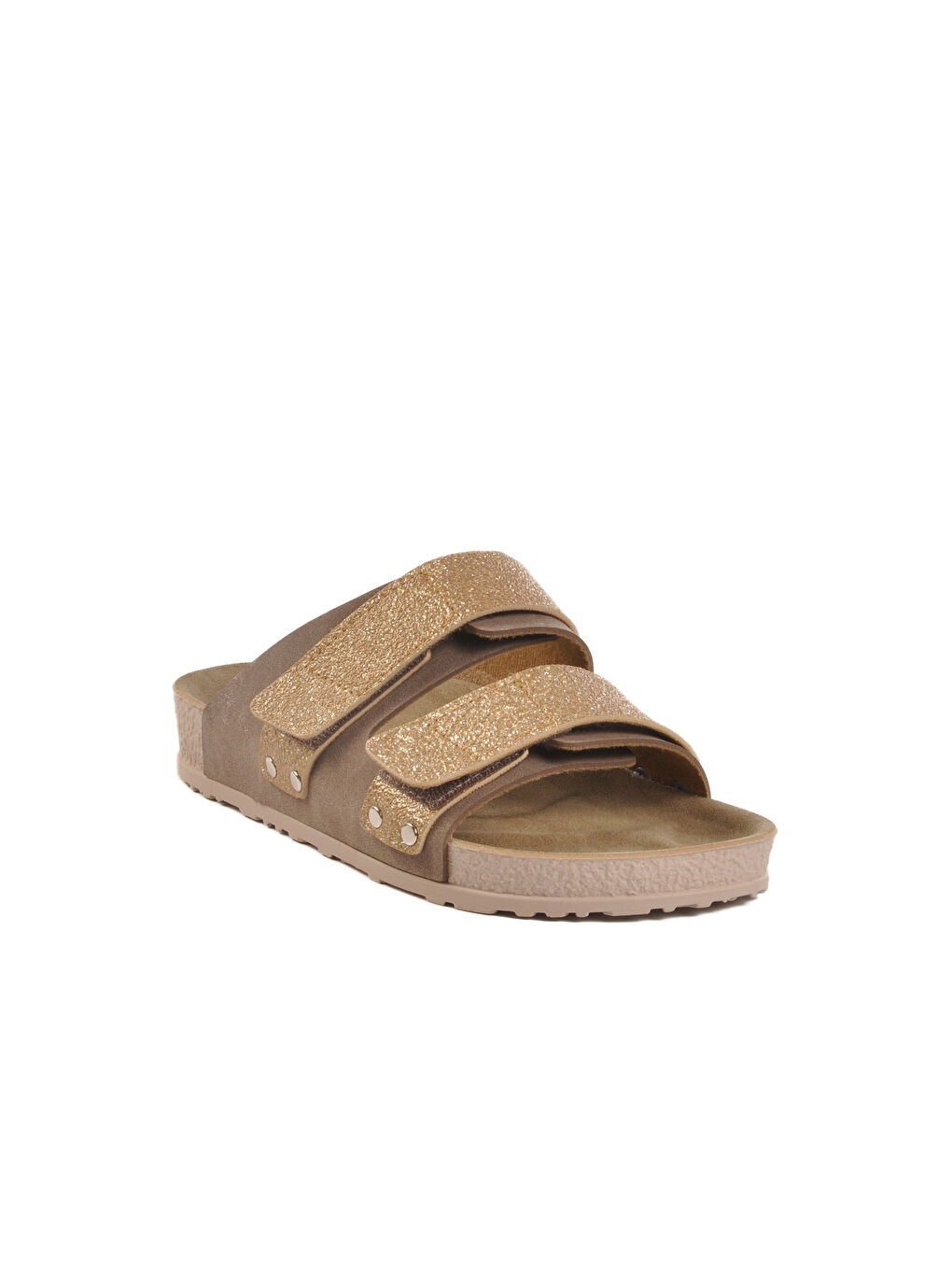 Bej Vizon Hafif Cırtlı Kadın Terlik 20-009 Z-2