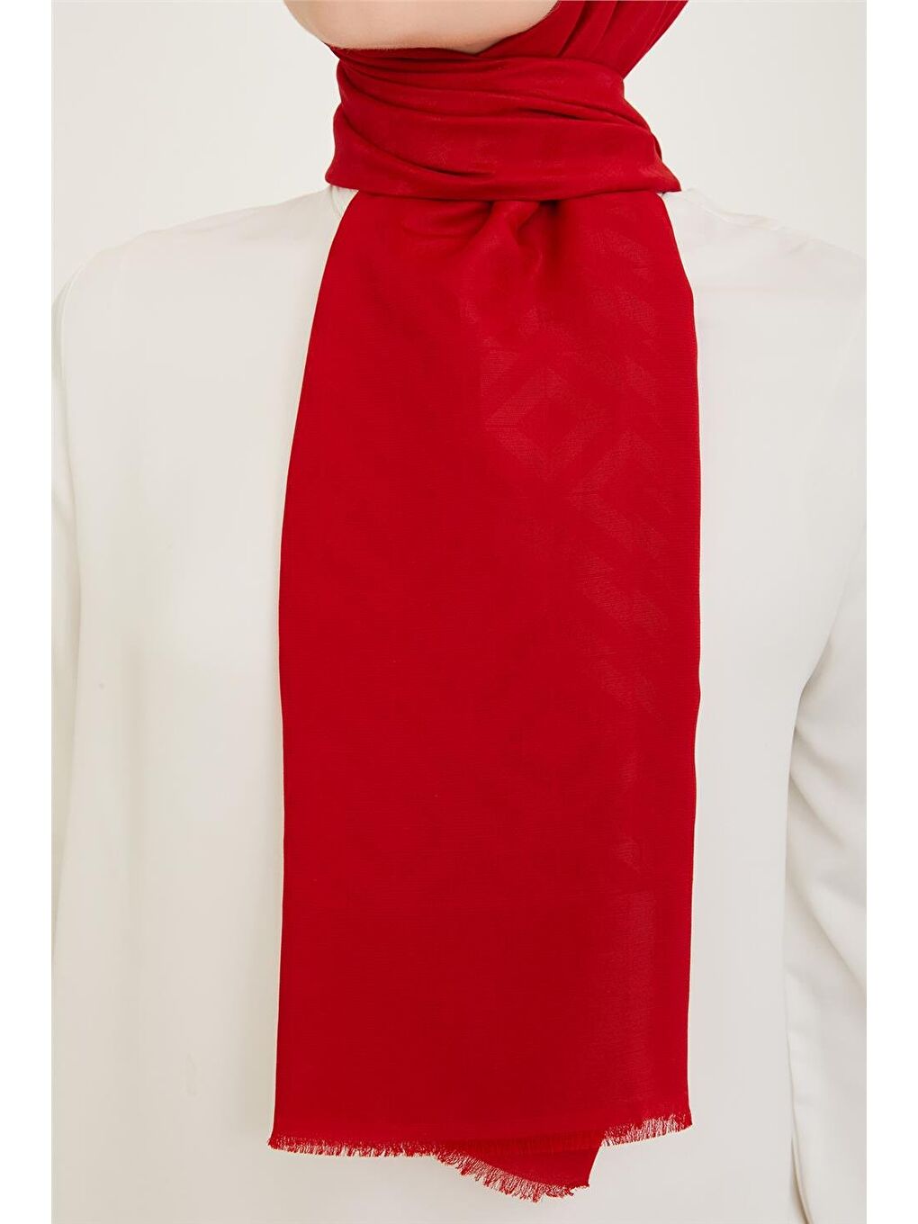 Kırmızı Trend Pera Şal 1 4878-1