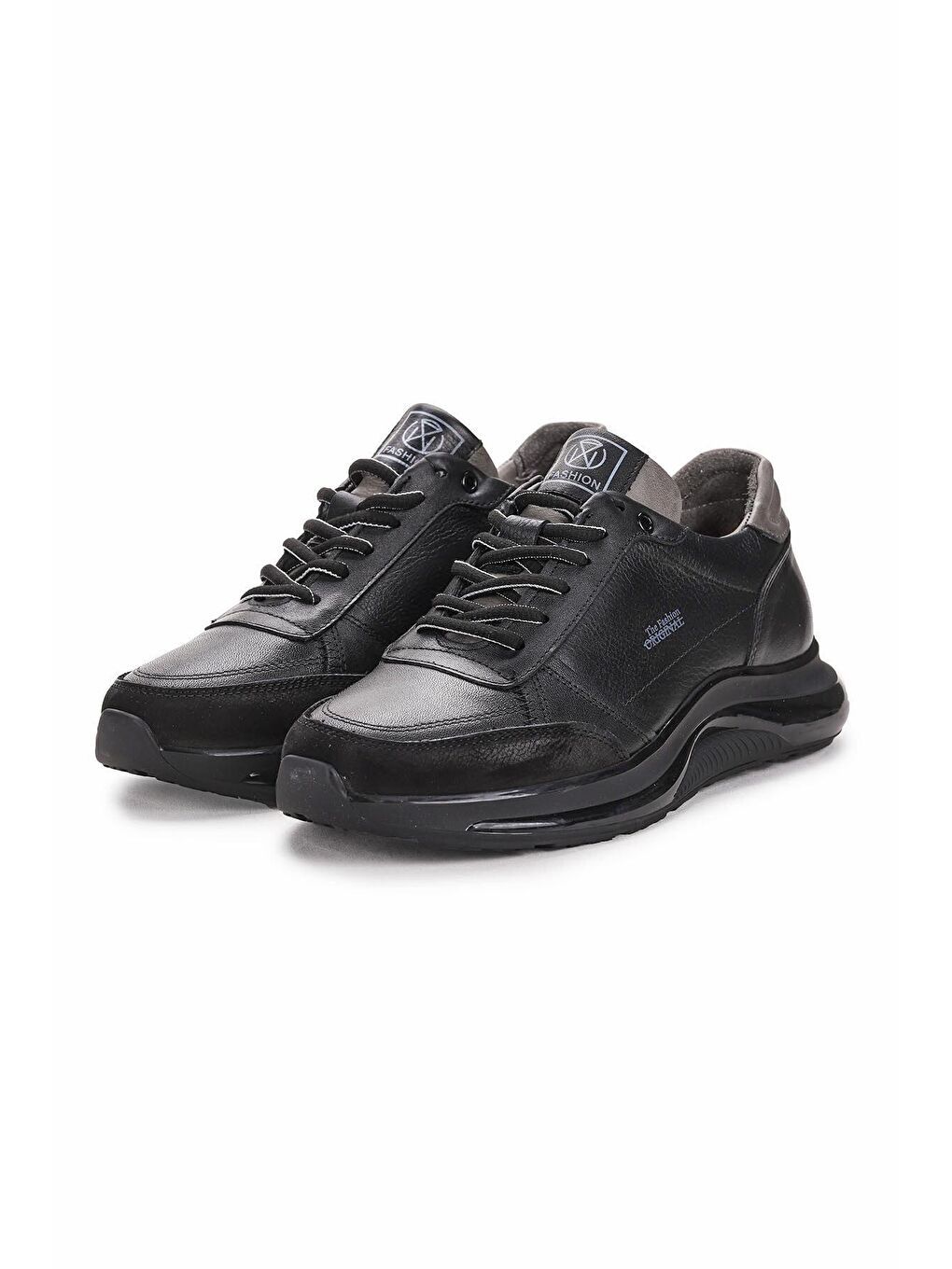 Siyah Bağcıklı Deri Erkek Casual Ayakkabı 152-17389-2