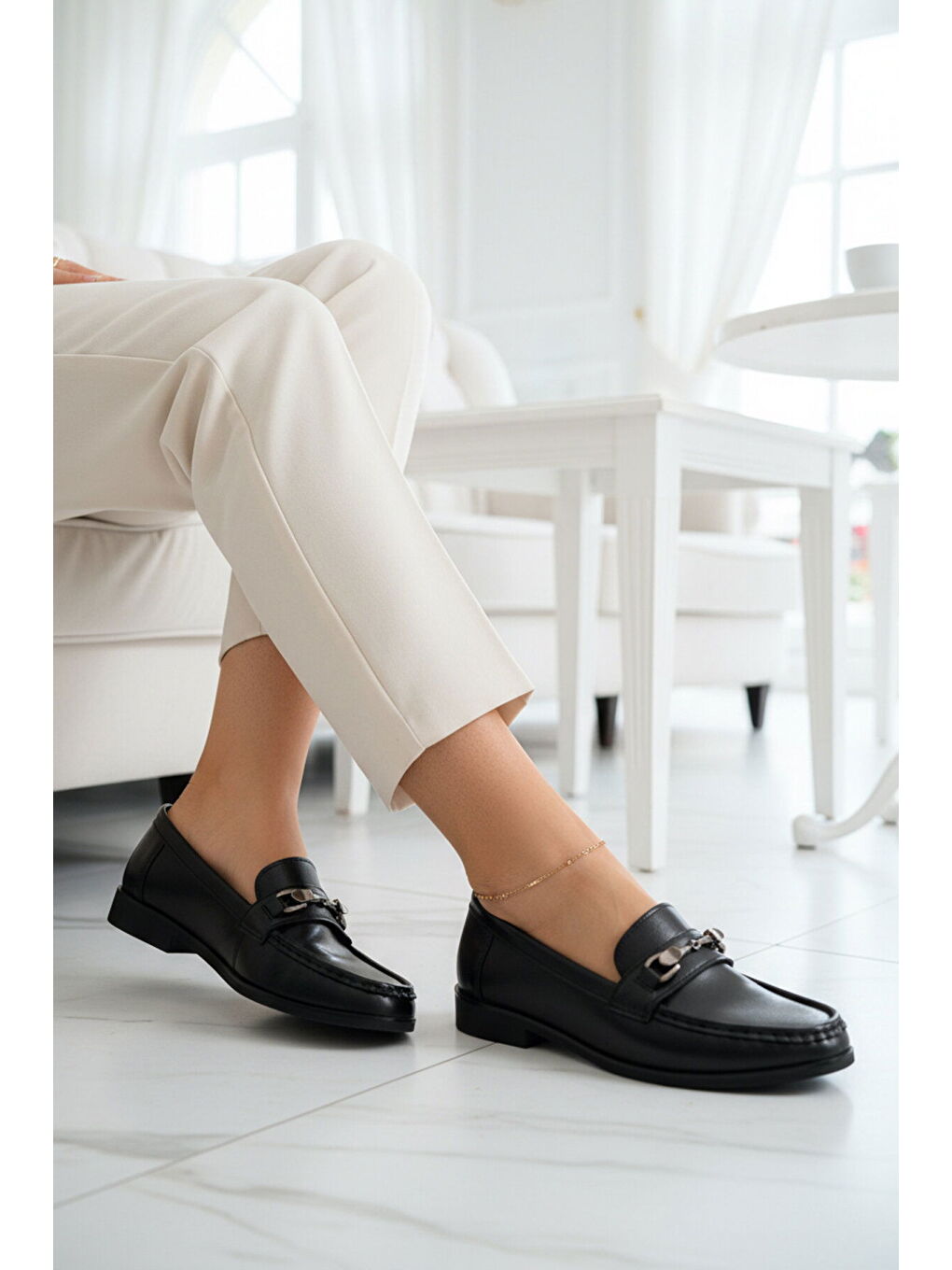 Siyah Hafif Esnek Kadın Klasik Ayakkabı 547841 Z-2