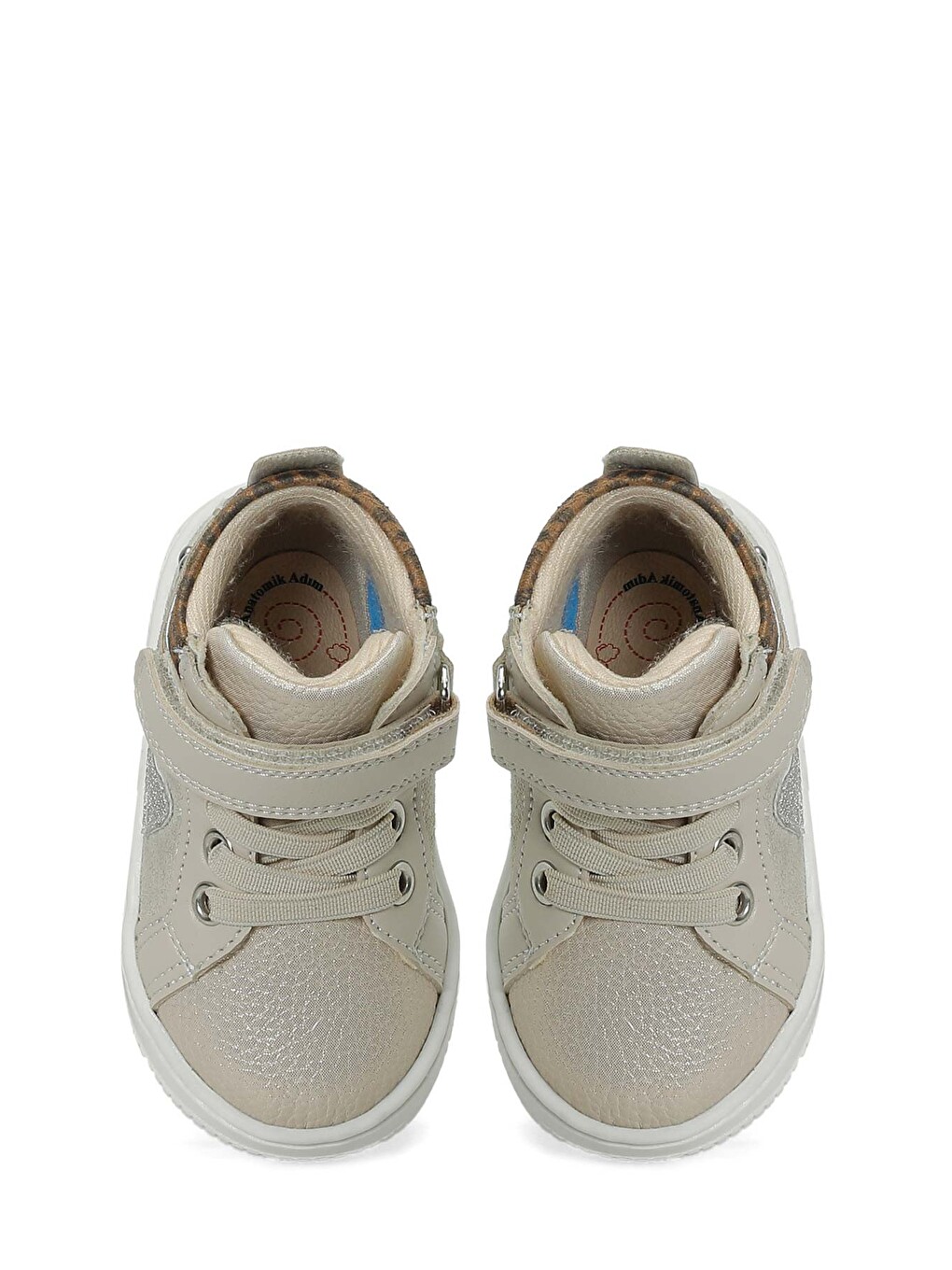Bej Lovey.ı Ekru Kız Çocuk High Sneaker-3