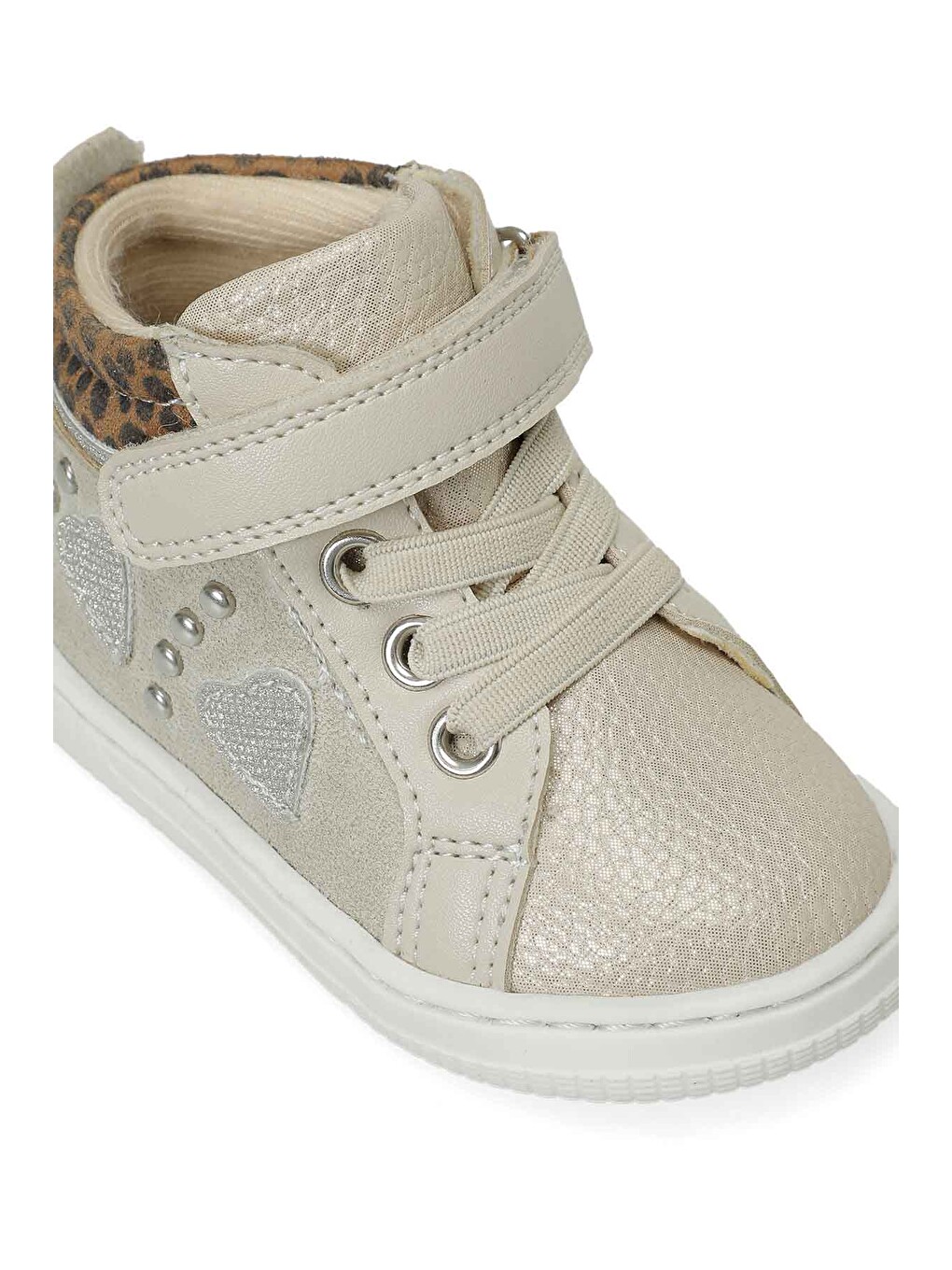 Bej Lovey.ı Ekru Kız Çocuk High Sneaker-6