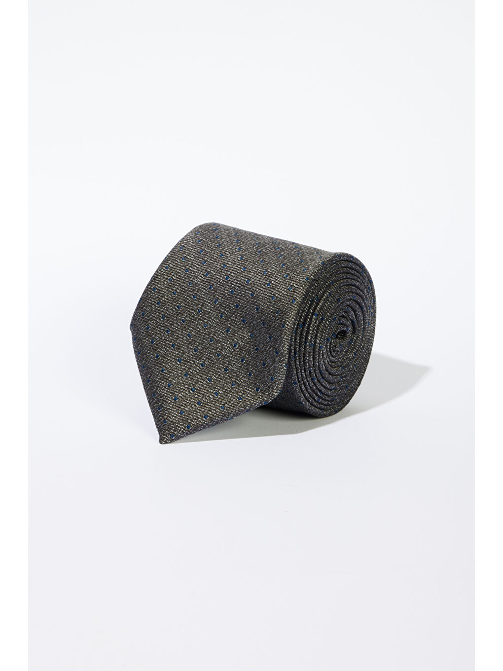 Erkek Gri-Mavi Desenli Kravat