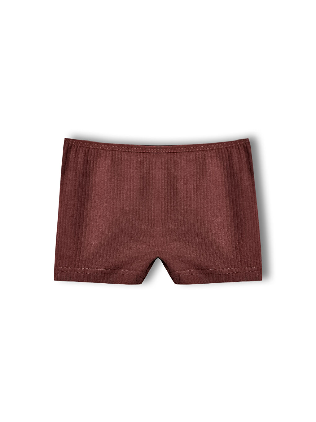 Karışık Pamuklu Fitilli Dokulu Boxer Kadın Külot 5'li Paket-1