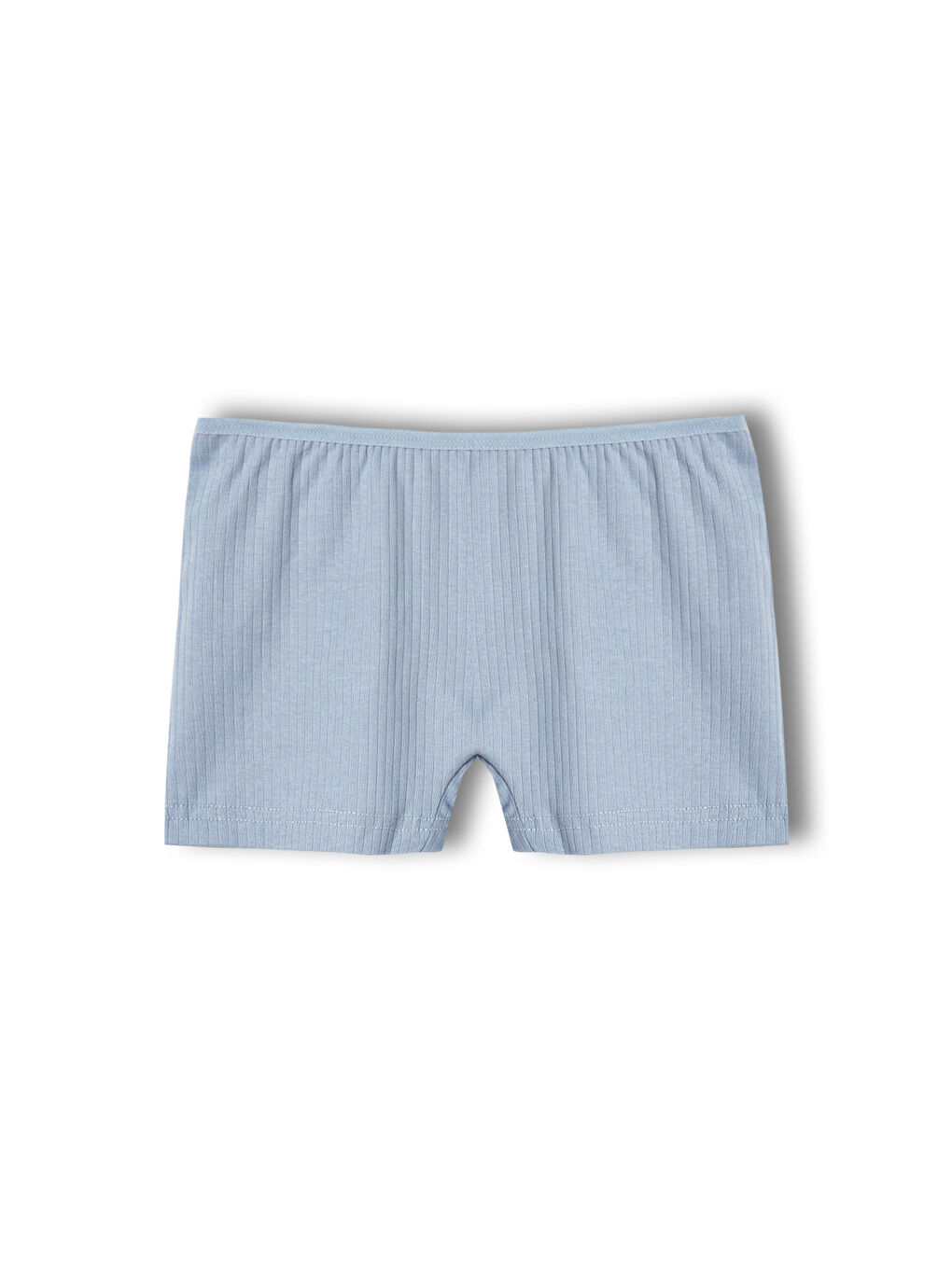 Karışık Pamuklu Fitilli Dokulu Boxer Kadın Külot 5'li Paket-4