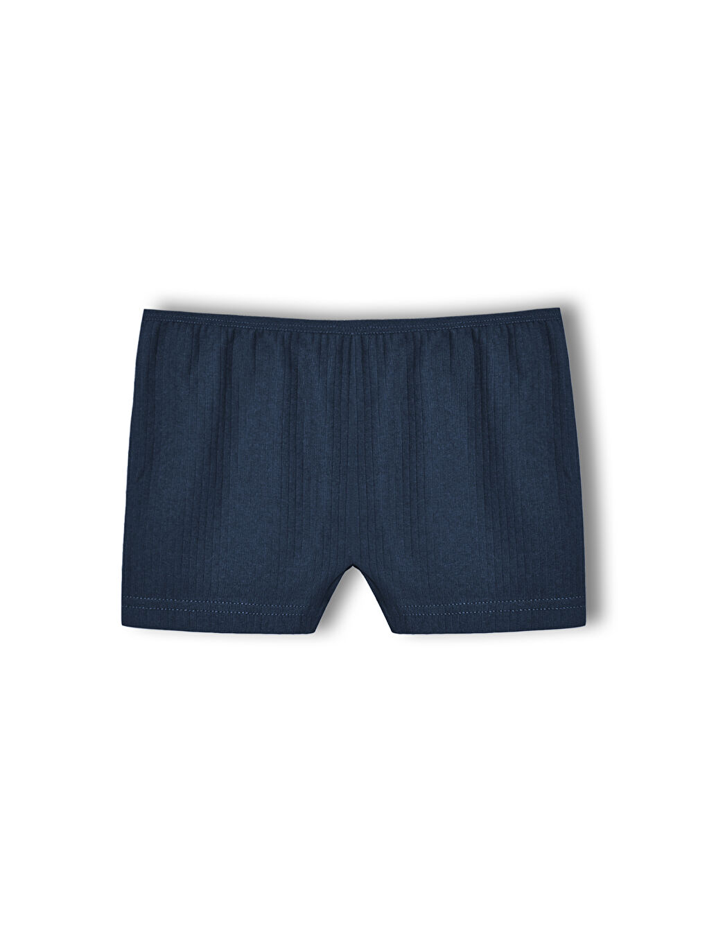 Karışık Pamuklu Fitilli Dokulu Boxer Kadın Külot 5'li Paket-2