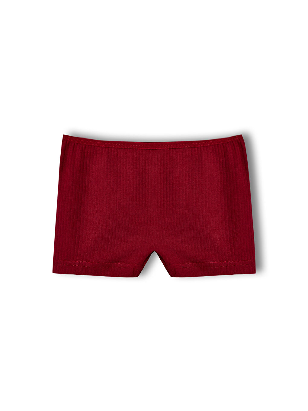 Karışık Pamuklu Fitilli Dokulu Boxer Kadın Külot 5'li Paket-3