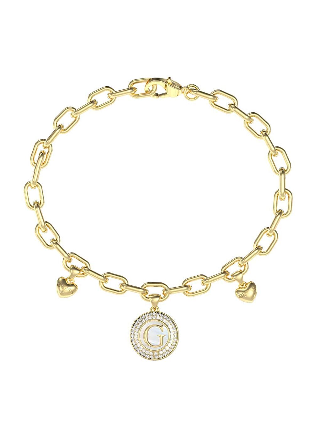 Sarı JGUJUBB06197JWYGS Kalpli Kadın Bileklik