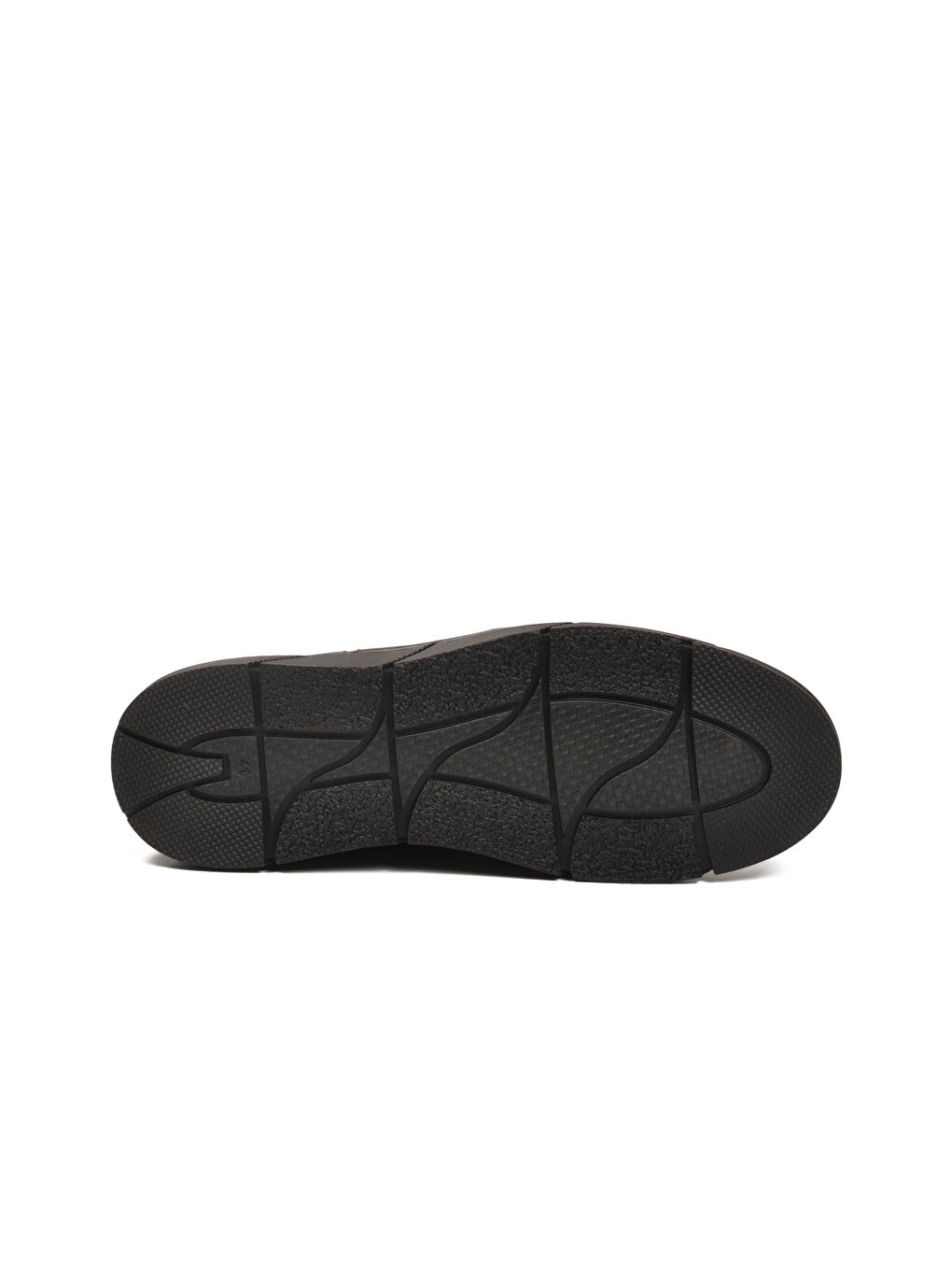 Siyah Hakiki Deri Lastik Bağcıklı Erkek Casual Ayakkabı 137 M-4