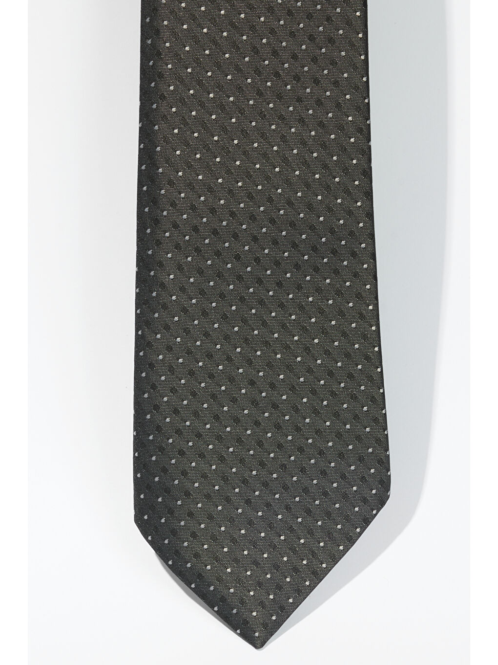 Erkek Antrasit-Gri Desenli Kravat-1
