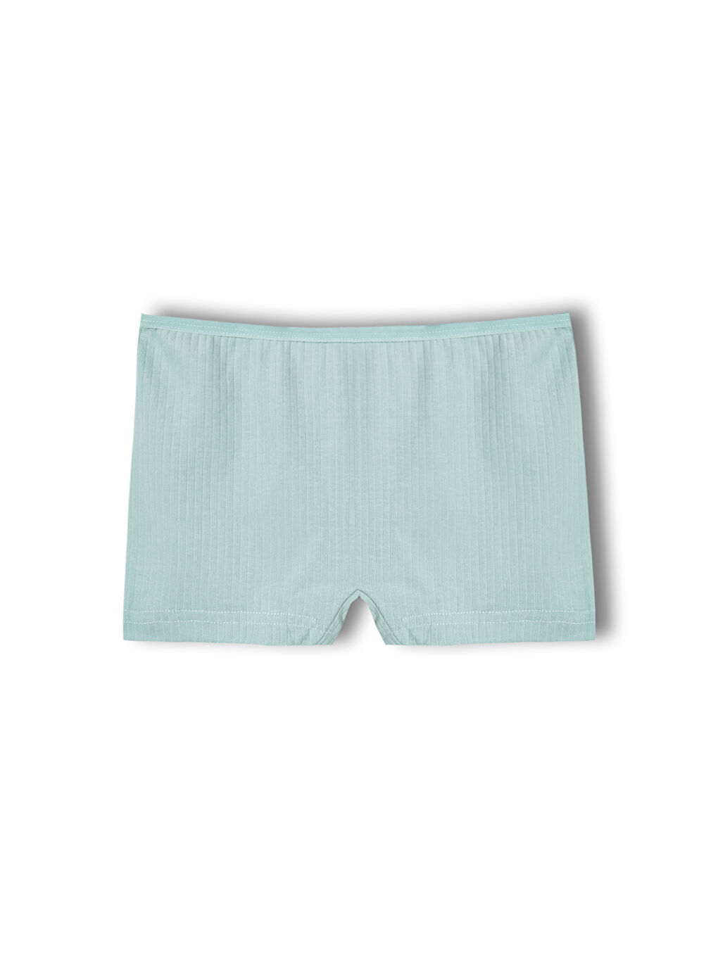 Gri Pamuklu Fitilli Dokulu Boxer Kadın Külot 5'li Paket-4