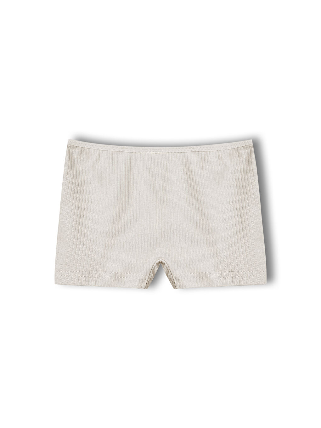 Gri Pamuklu Fitilli Dokulu Boxer Kadın Külot 5'li Paket-5