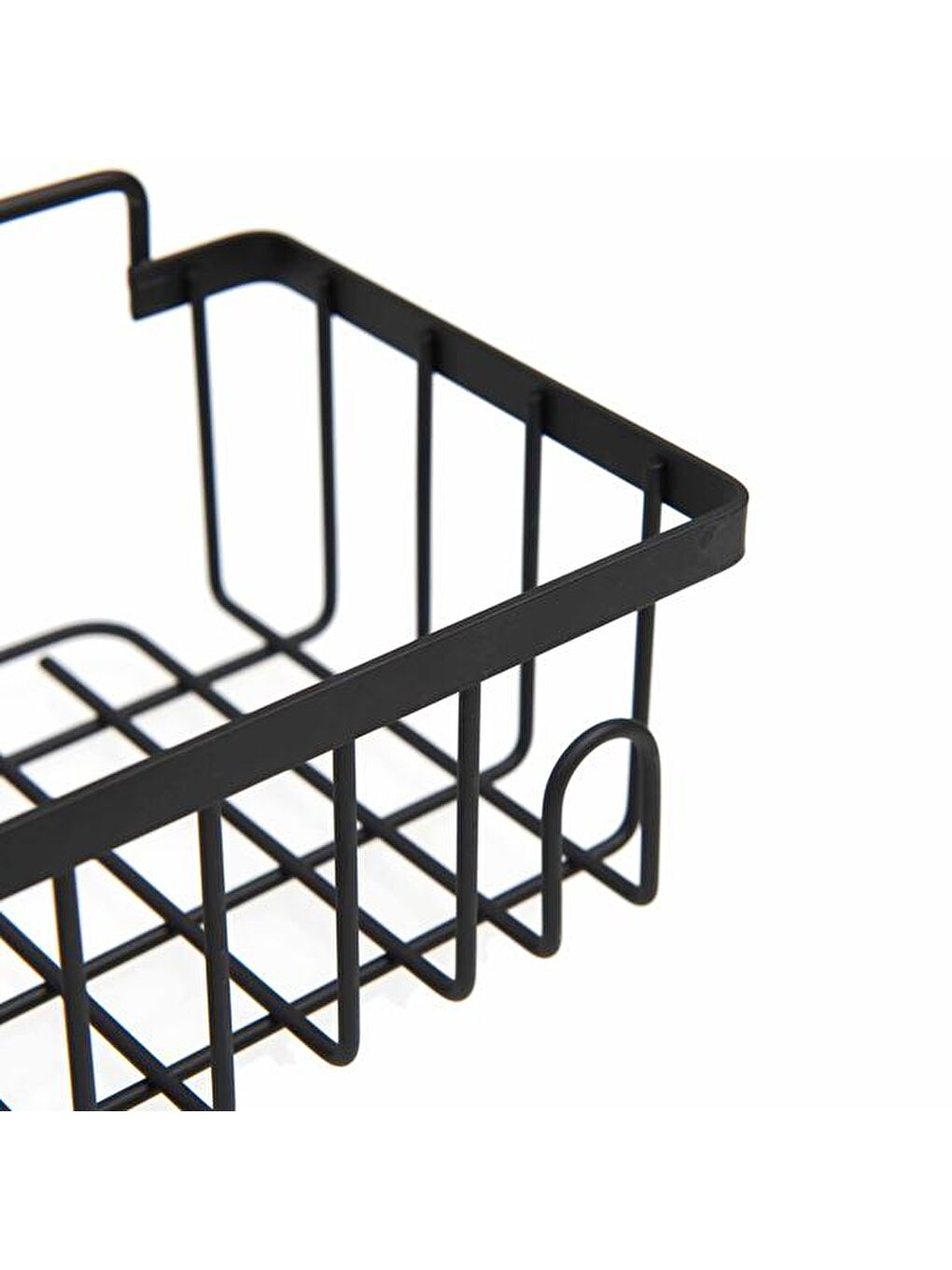 2'li Kancalı Banyo Duş Rafı - Siyah-1