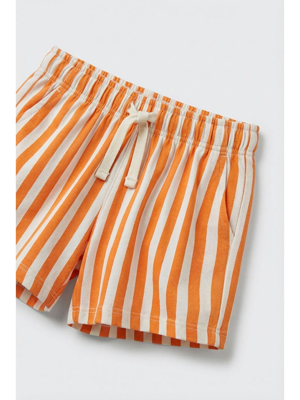 Karışık Unisex Çocuk Pamuklu Sarı Kaplan Baskılı Tişört Şort Takım-1