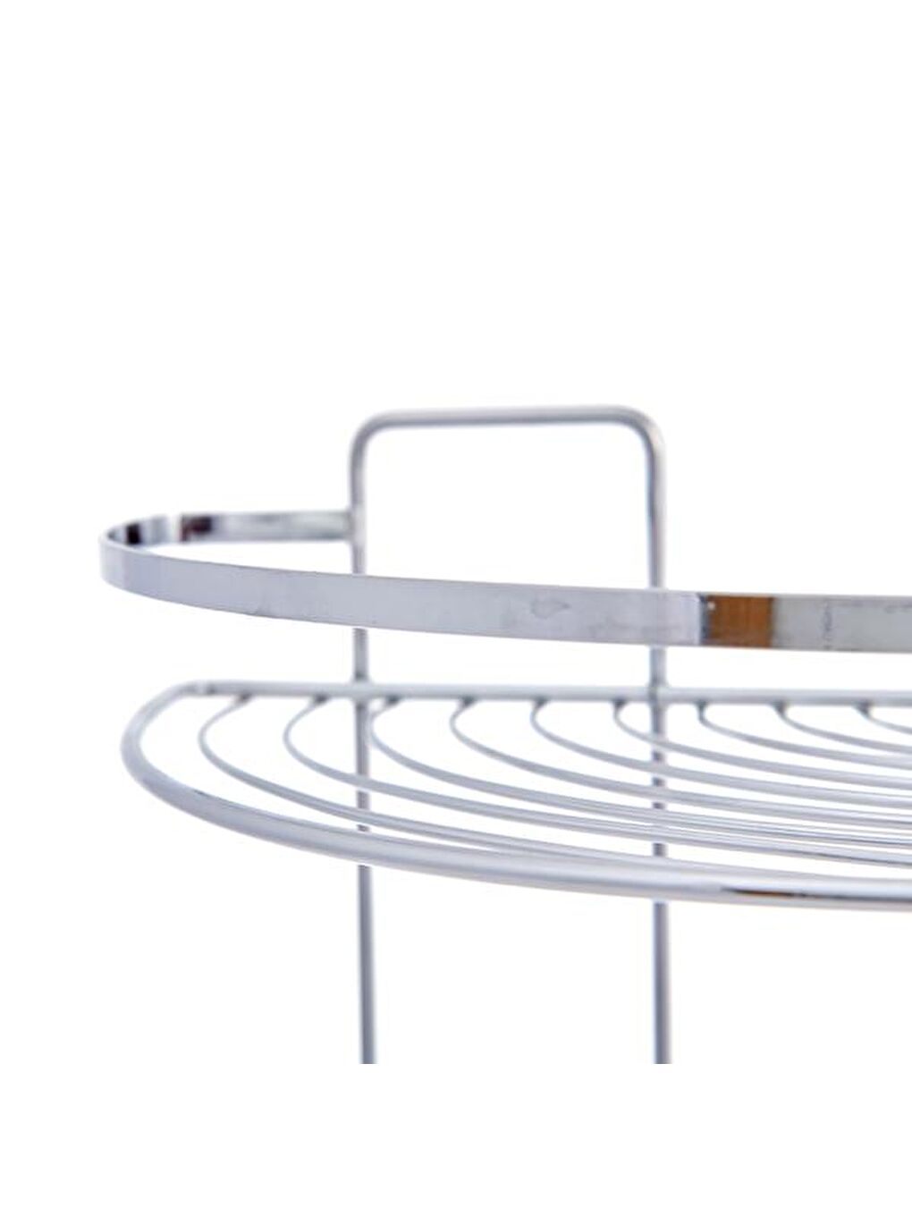 2 Katlı Lamalı Duş Rafı - Gri-2