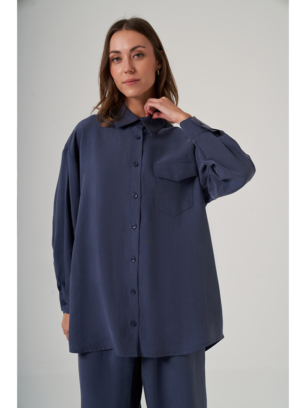 Gömlek Pantolon Takım 1063 İndigo-3