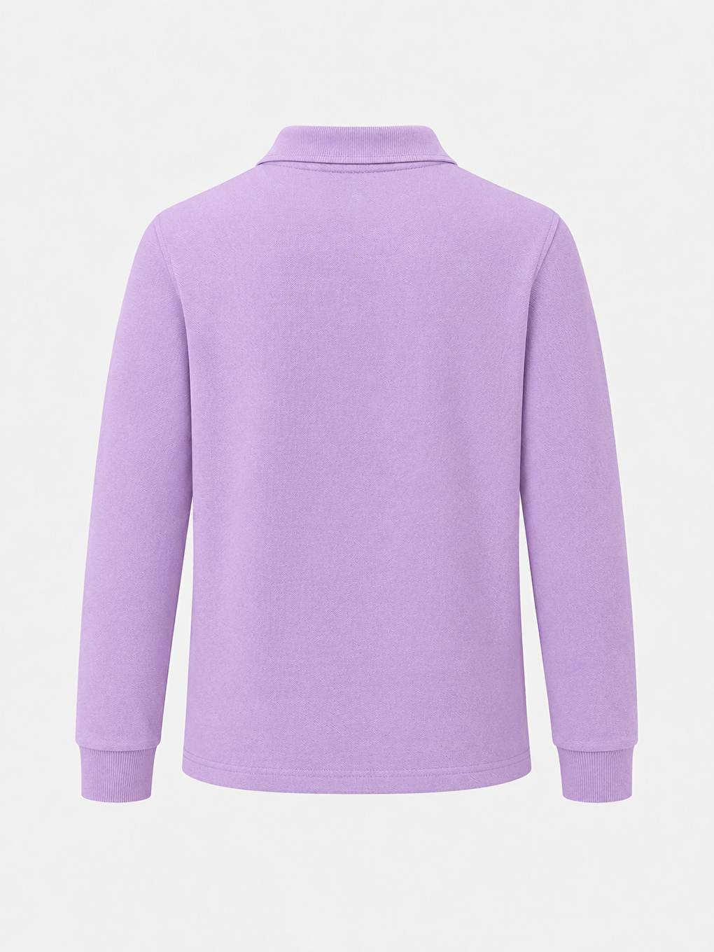 Lila Kids Polo Yaka Basic Uzun Kollu Unisex Kız Çocuk Tişört-2