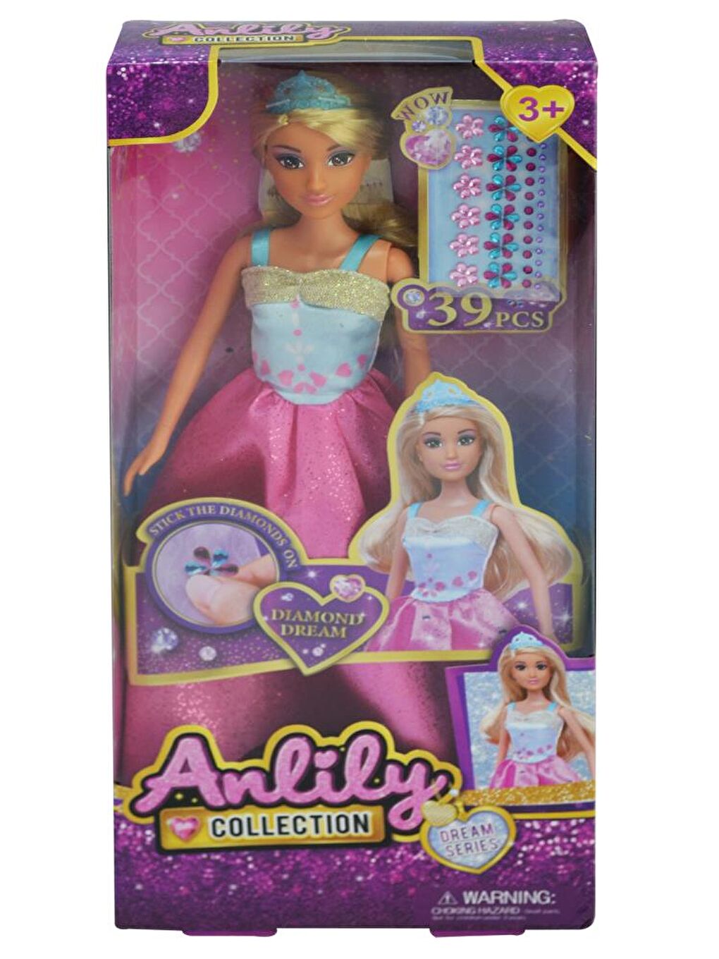 Anlily Elbisesi Süslenebilen Oyuncak Bebek