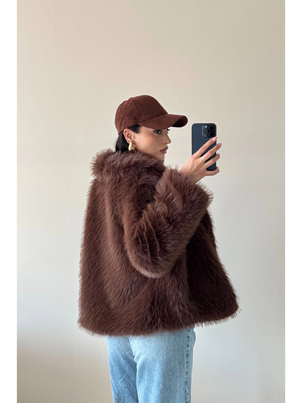 Kahverengi Kadın Kahve Astarlı Kürk 1773-1