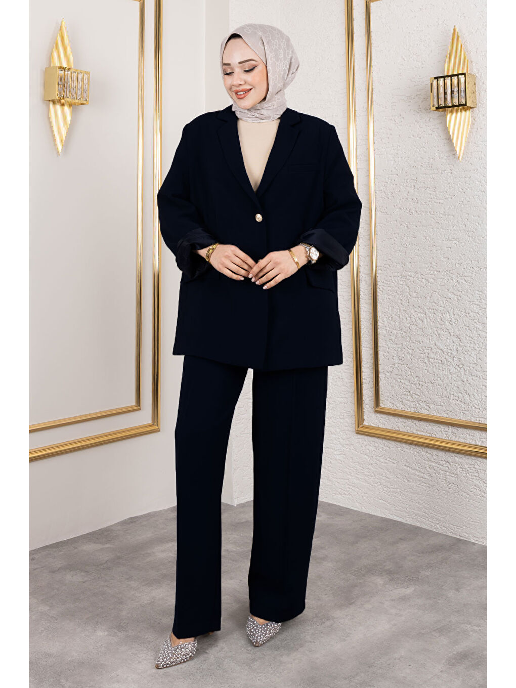 Premium Blazer Takım TSD250116 Siyah