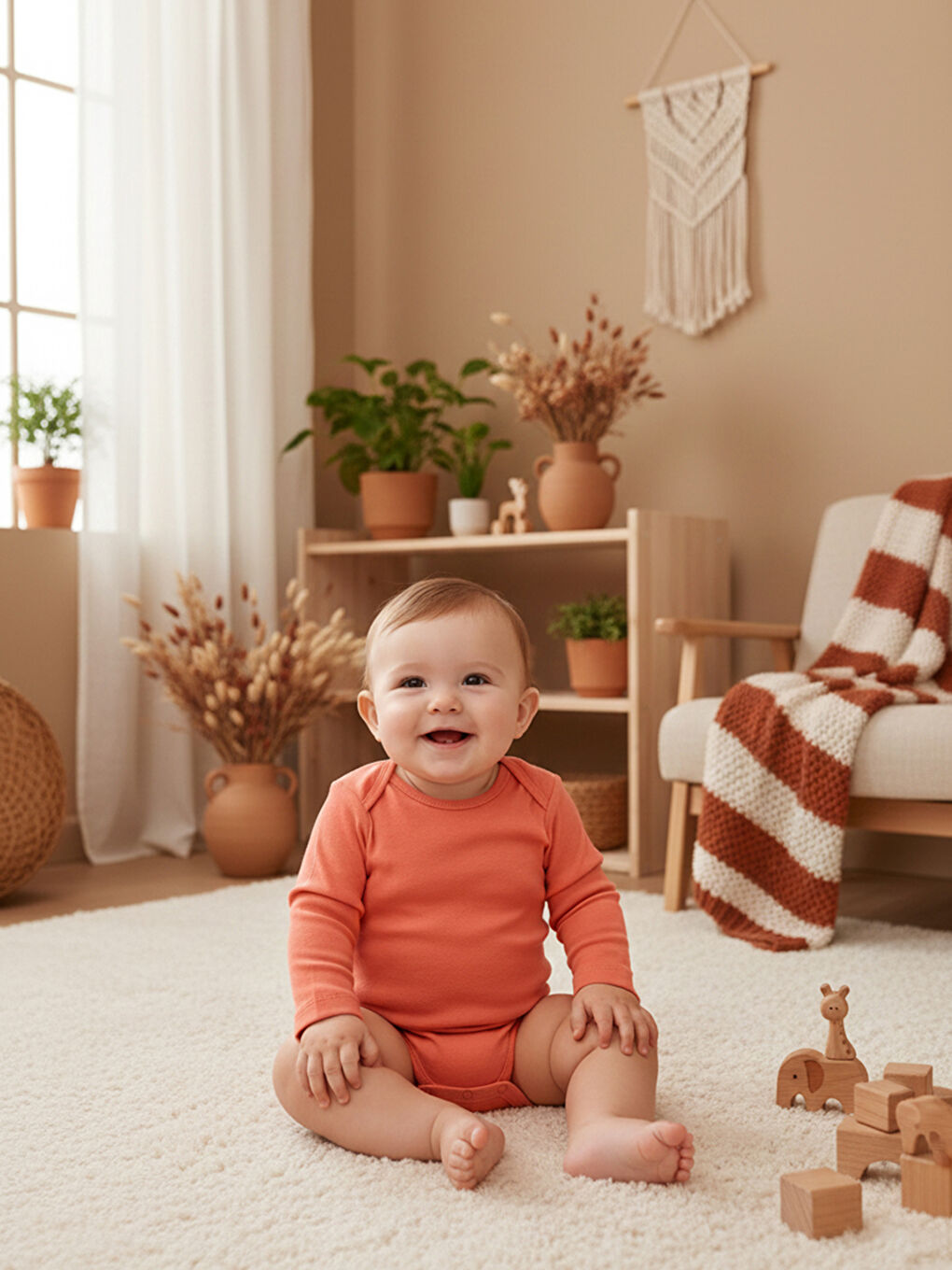 Mavi %100 Pamuklu 5'li Baskısız Çıtçıtlı Bebek Body Zıbın MV-6