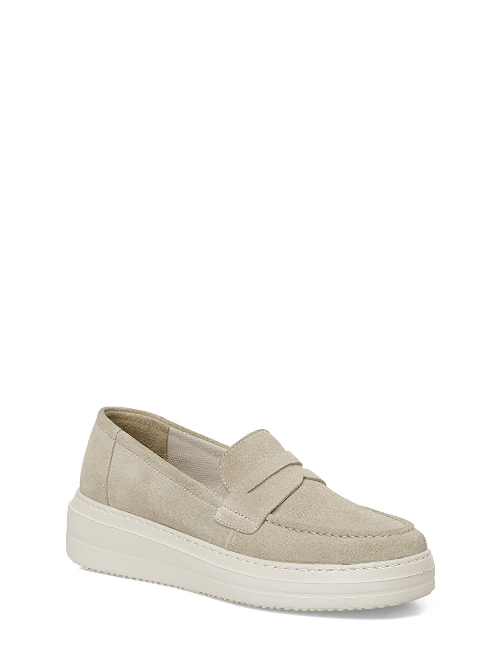 105459.Z5FX Bej Kadın Loafer-1