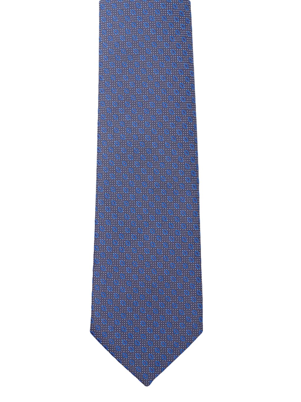 Erkek Yeşil-Lacivert Desenli Klasik Kravat-1