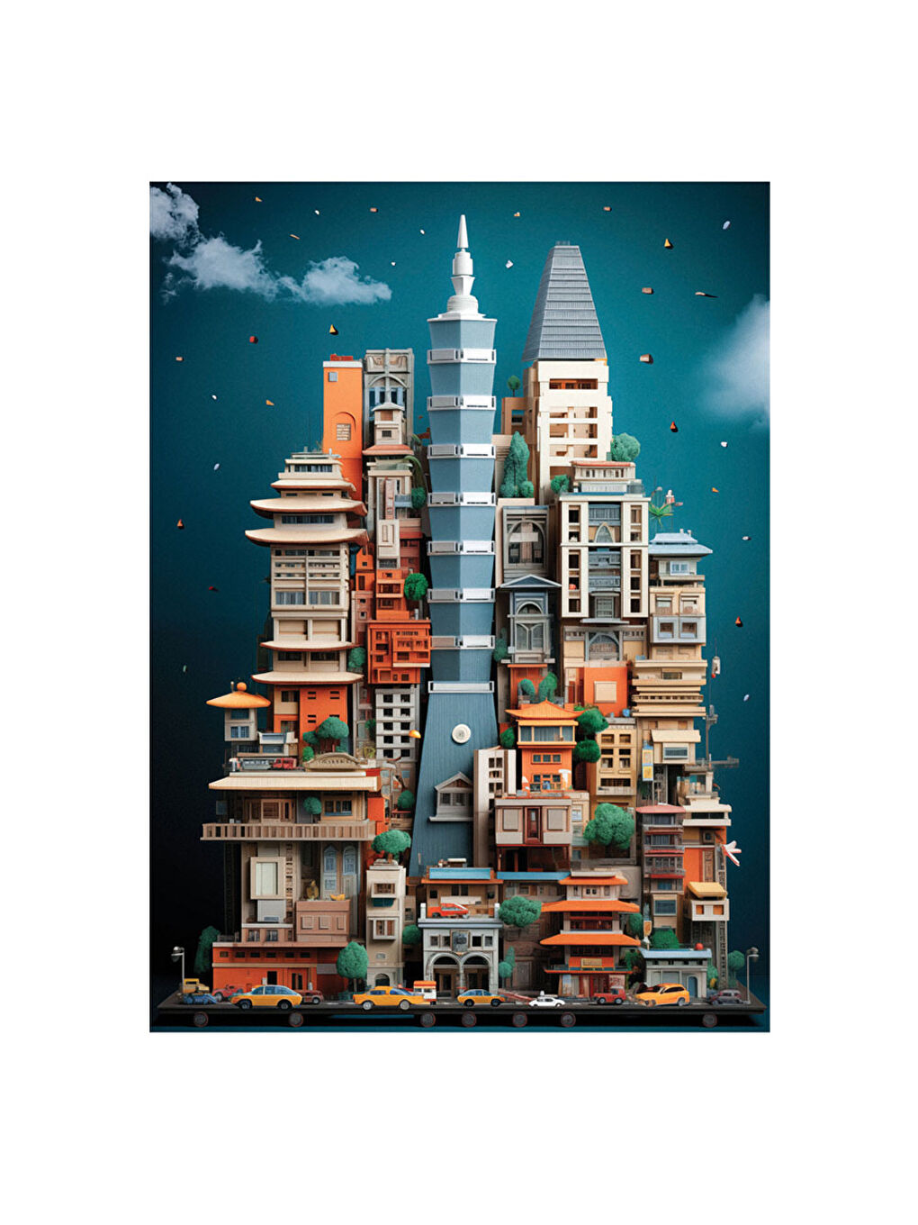 Puzzle 1000 Parça Taipei 1187-1