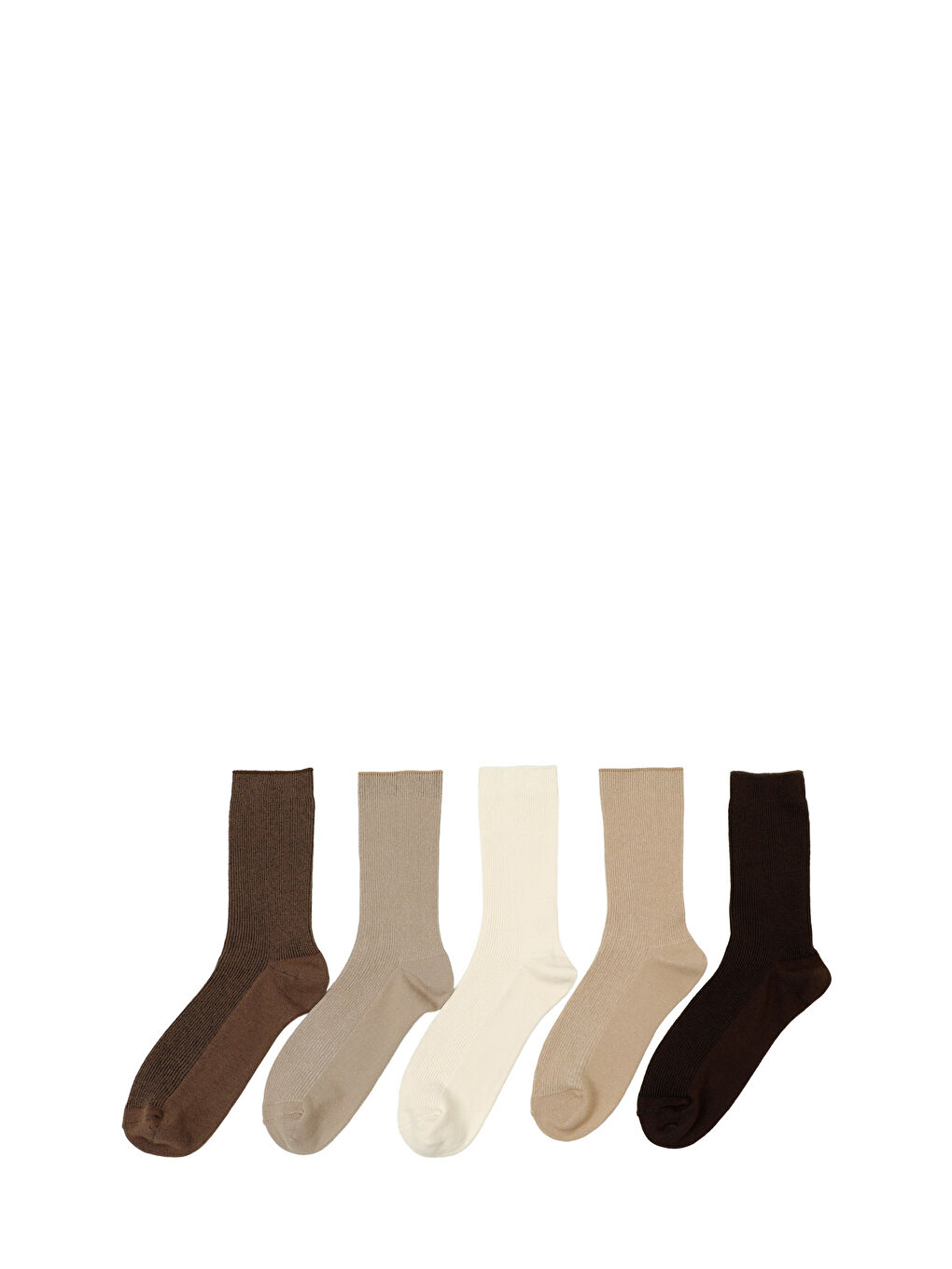 Kahverengi BASIC 5 LI SKT-W 5PR KAHVE MULTI Kadın Soket Çorap
