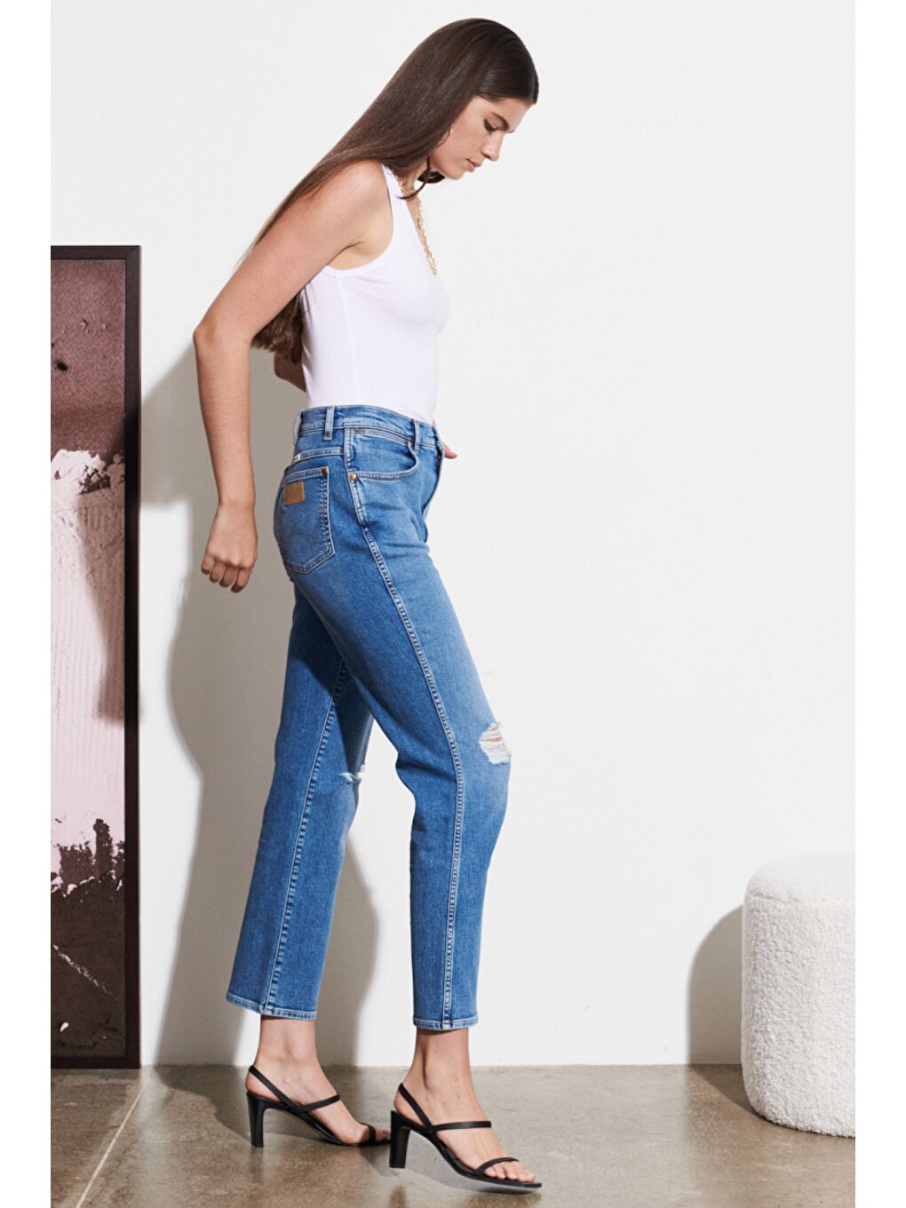 Lacivert Wild West Fit Yüksek Bel Düz Paça Esnek Jean Jean Pantolon-2