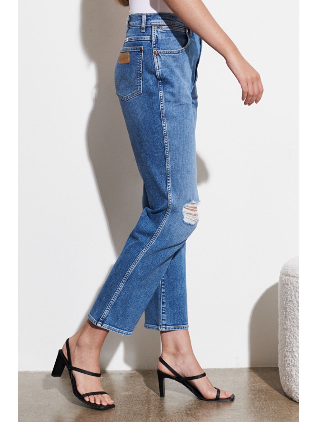 Lacivert Wild West Fit Yüksek Bel Düz Paça Esnek Jean Jean Pantolon-3