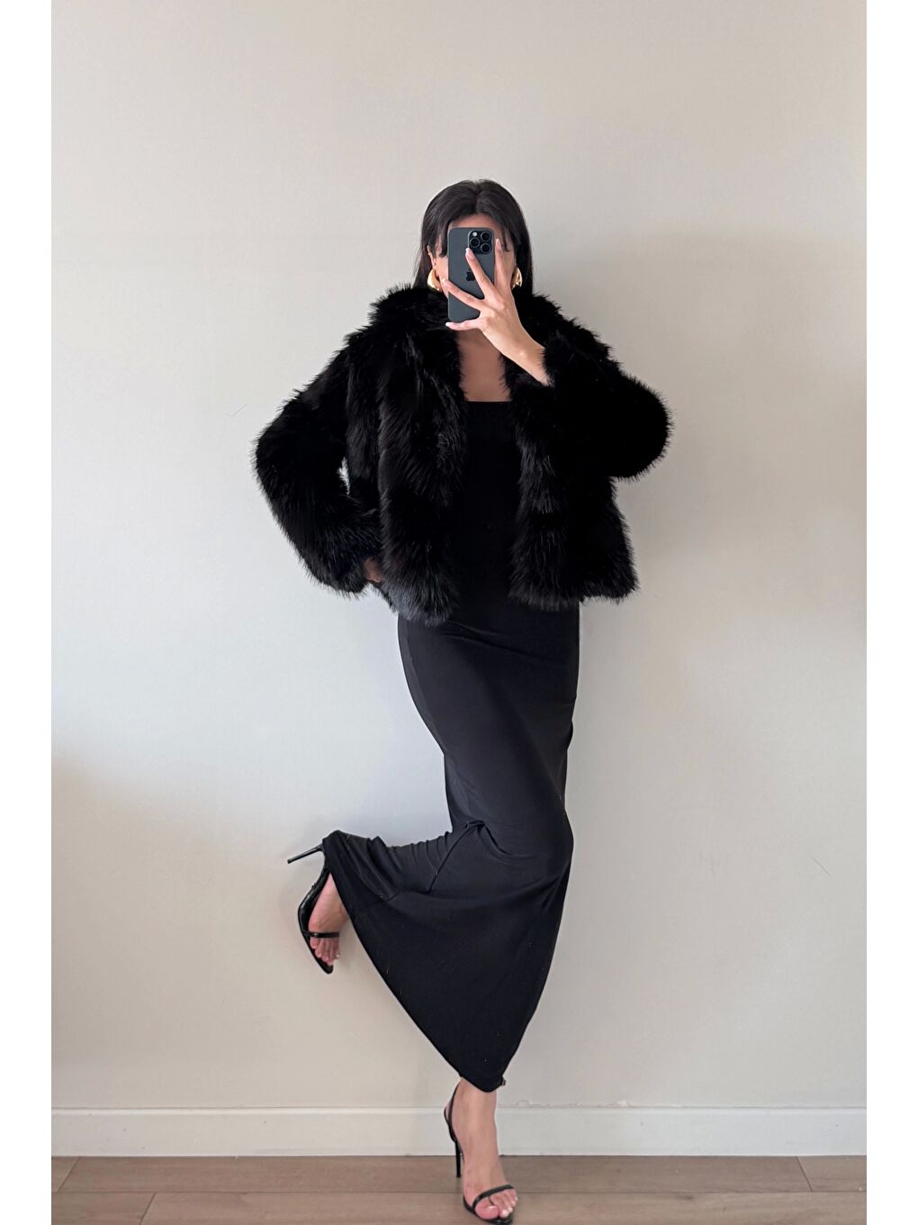 Kadın Siyah Astarlı Kürk 1773-2