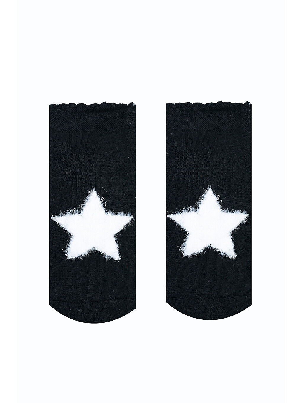 Siyah Star Bamboo Soket Çorap
